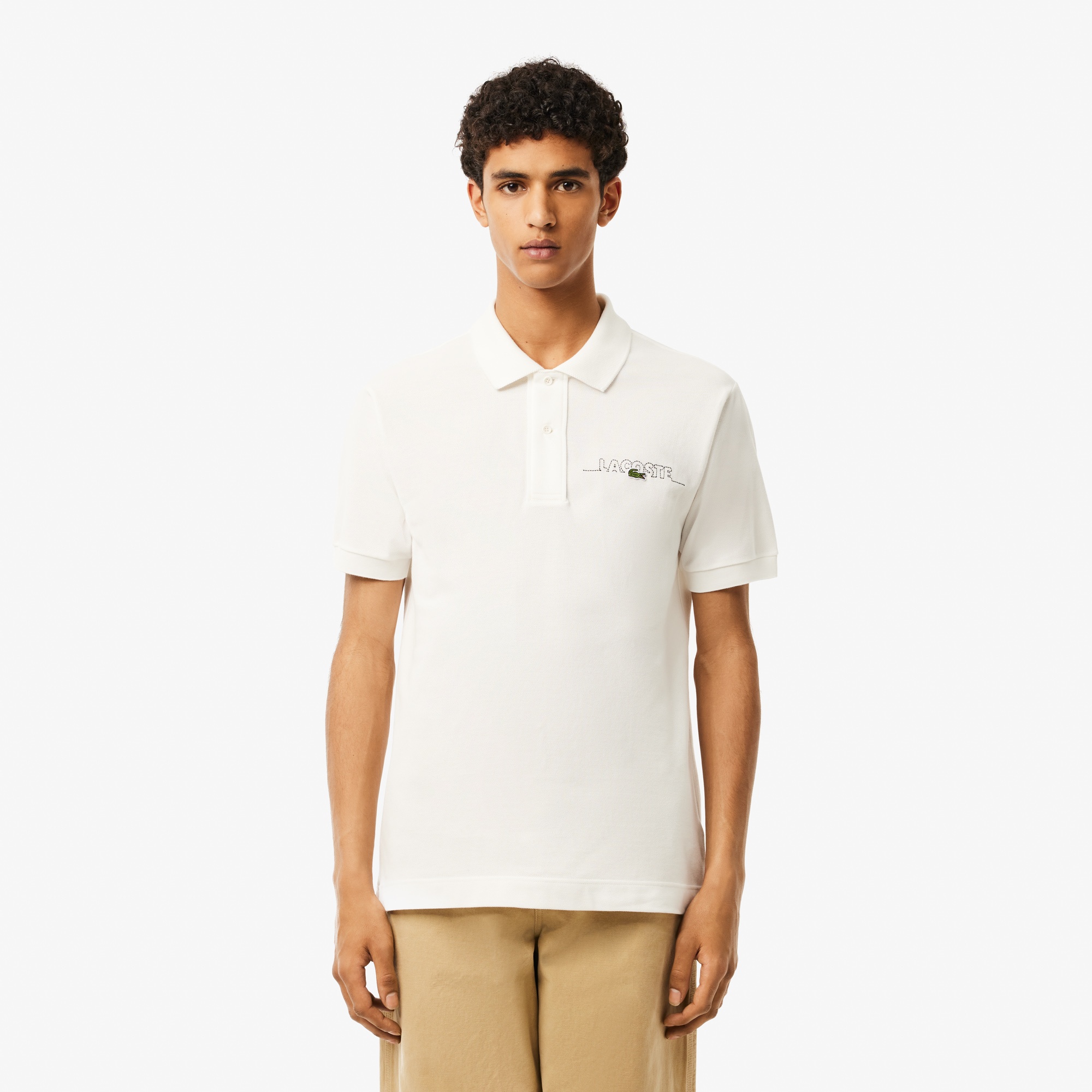 Lacoste Erkek Classic Fit Beyaz Polo