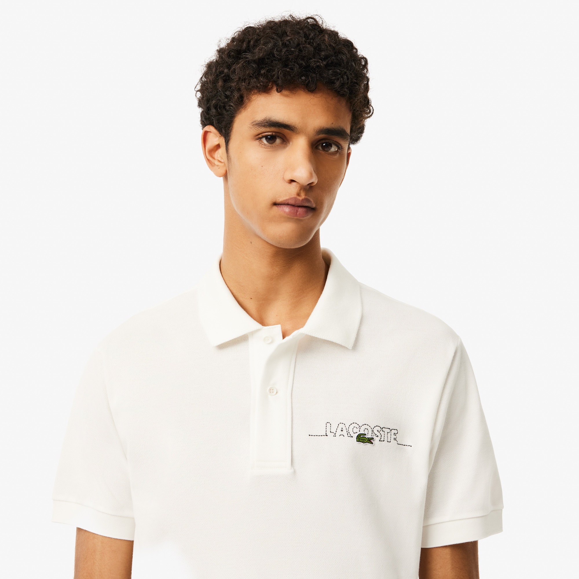 Lacoste Erkek Classic Fit Beyaz Polo