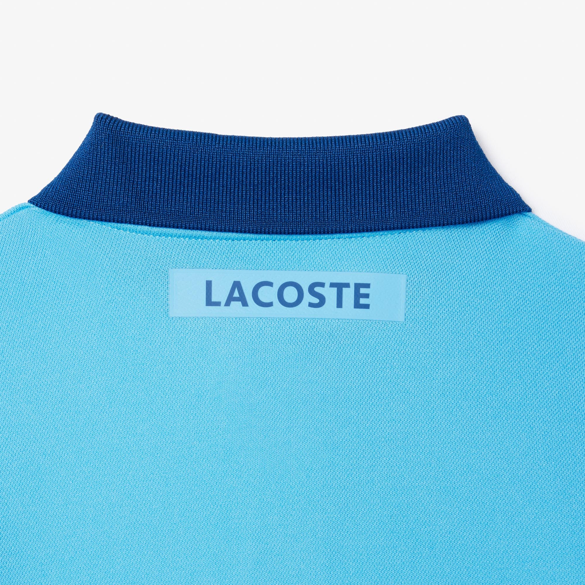 Lacoste Tenis X Novak Djokovic Erkek Çocuk Baskılı Mavi Polo
