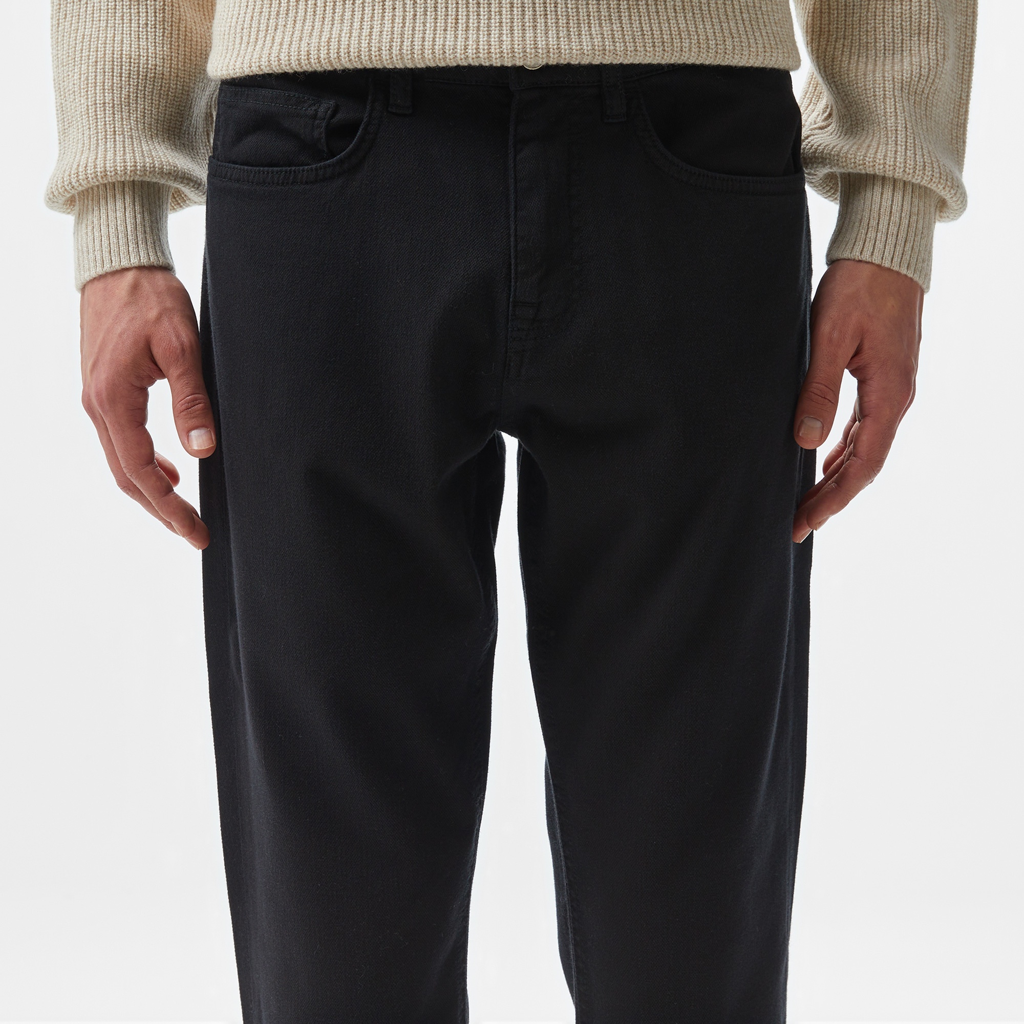 Lacoste Erkek Regular Fit Casual Siyah Jean Pantolon