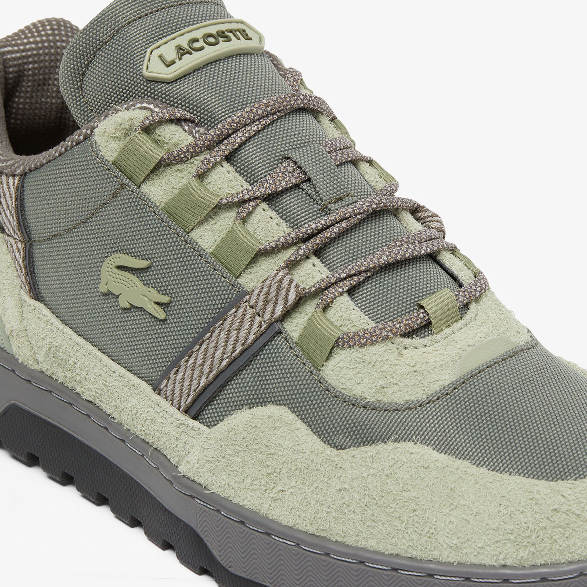 LACOSTE 455A R0067 シューズ 5.5 (US) Lacoste T-Clip Winter Erkek Haki Sneaker 748SMA0037.LG5 | Lacoste