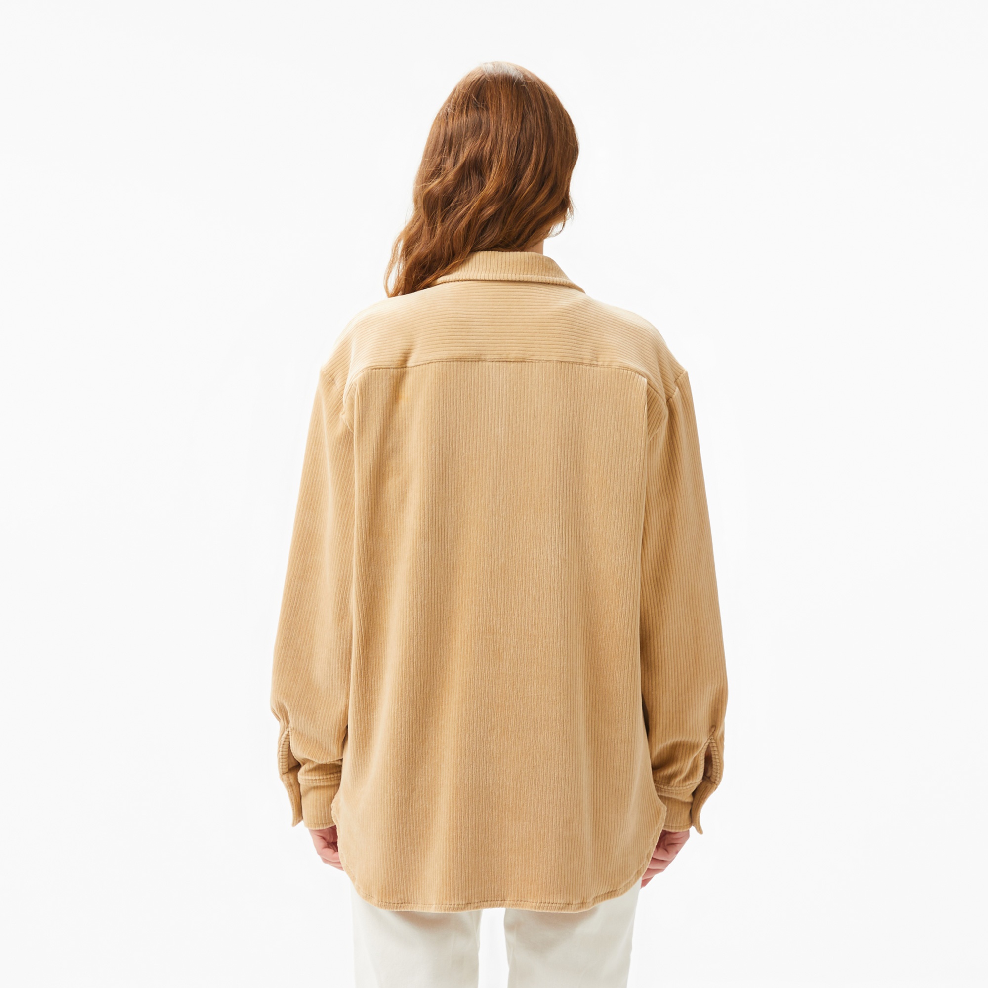 Lacoste Kadın Loose Fit Kahverengi Gömlek