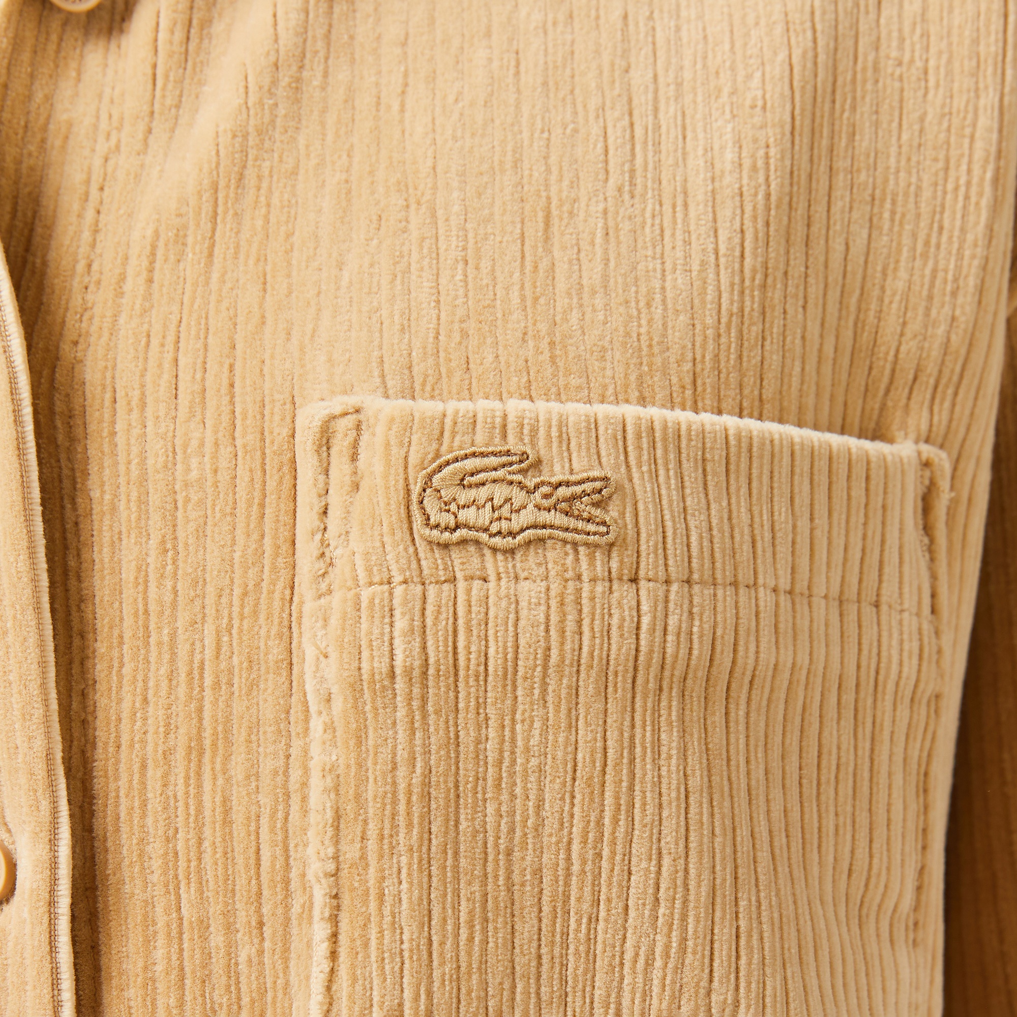 Lacoste Kadın Loose Fit Kahverengi Gömlek