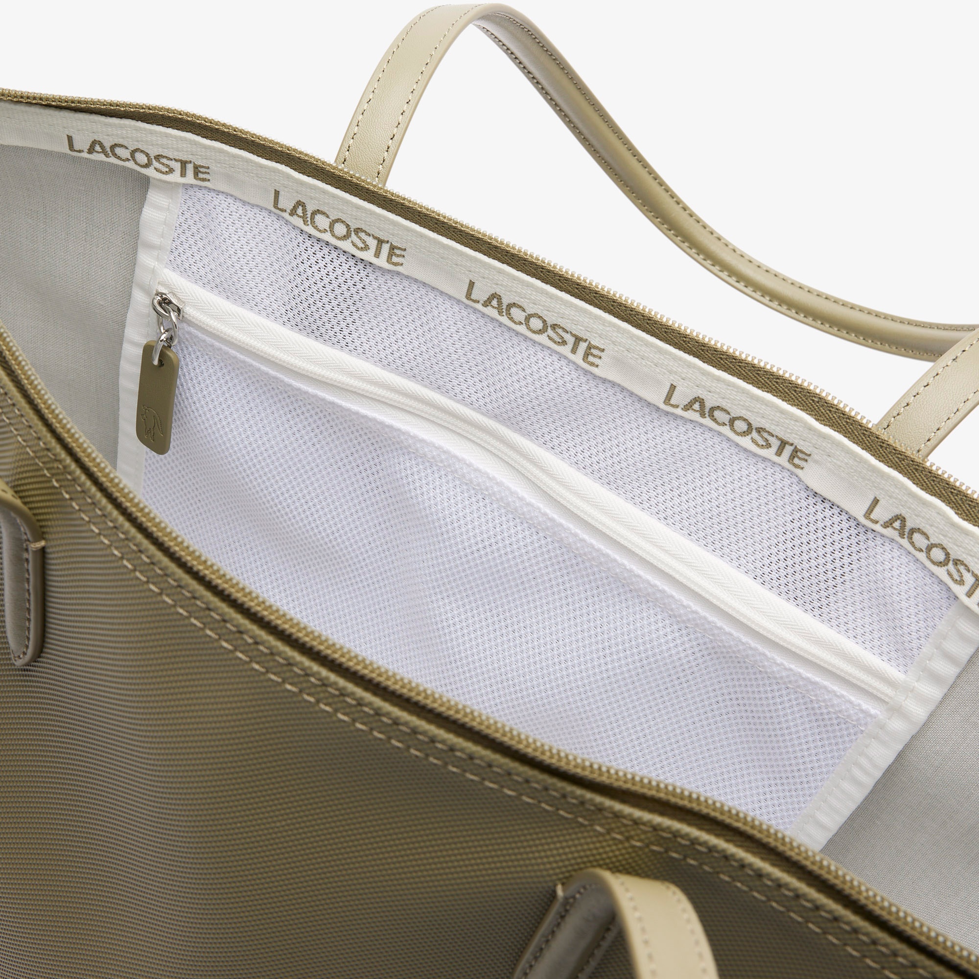Lacoste Large L.12.12 Kadın Haki Omuz Çantası