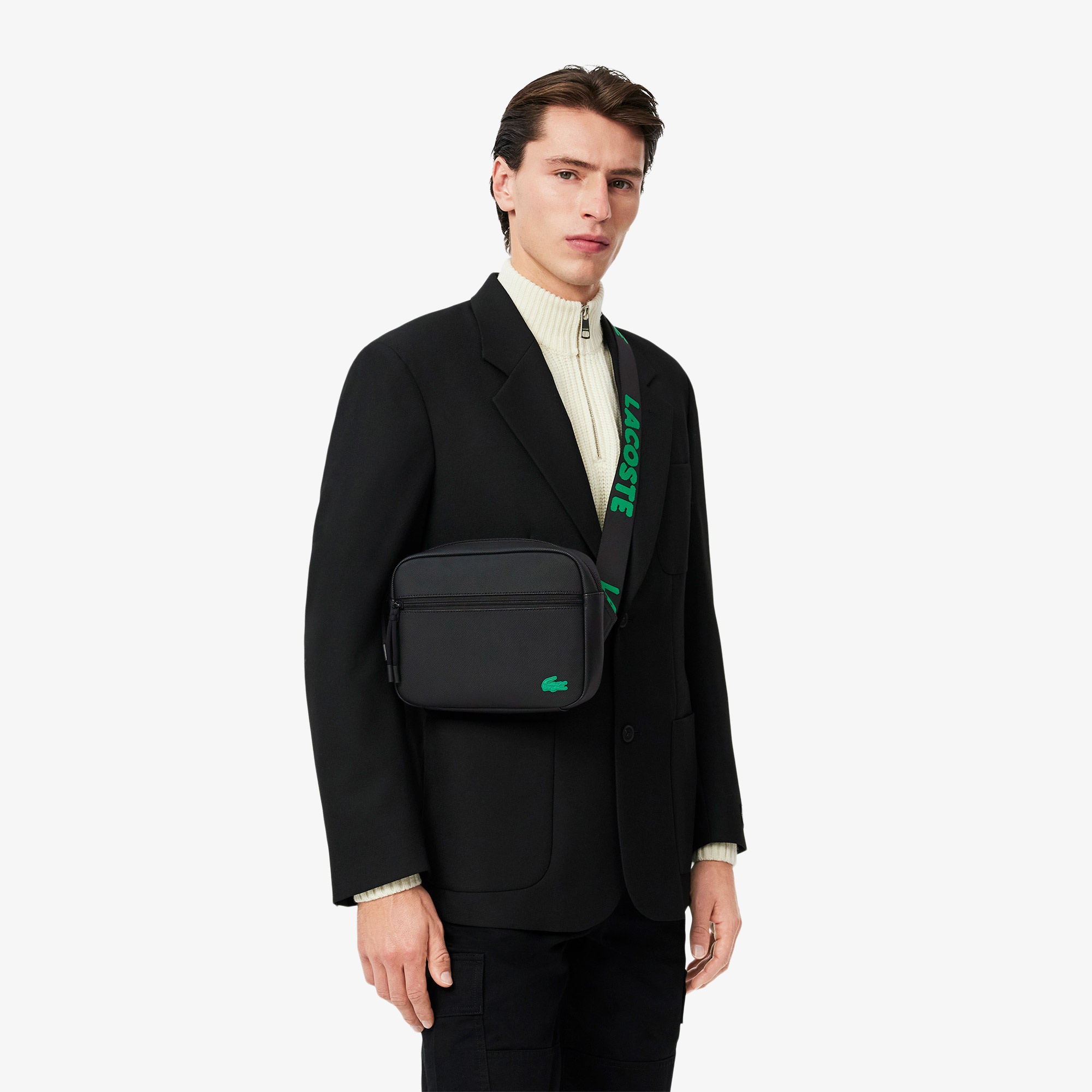 Lacoste LCST Erkek Siyah Postacı Çantası