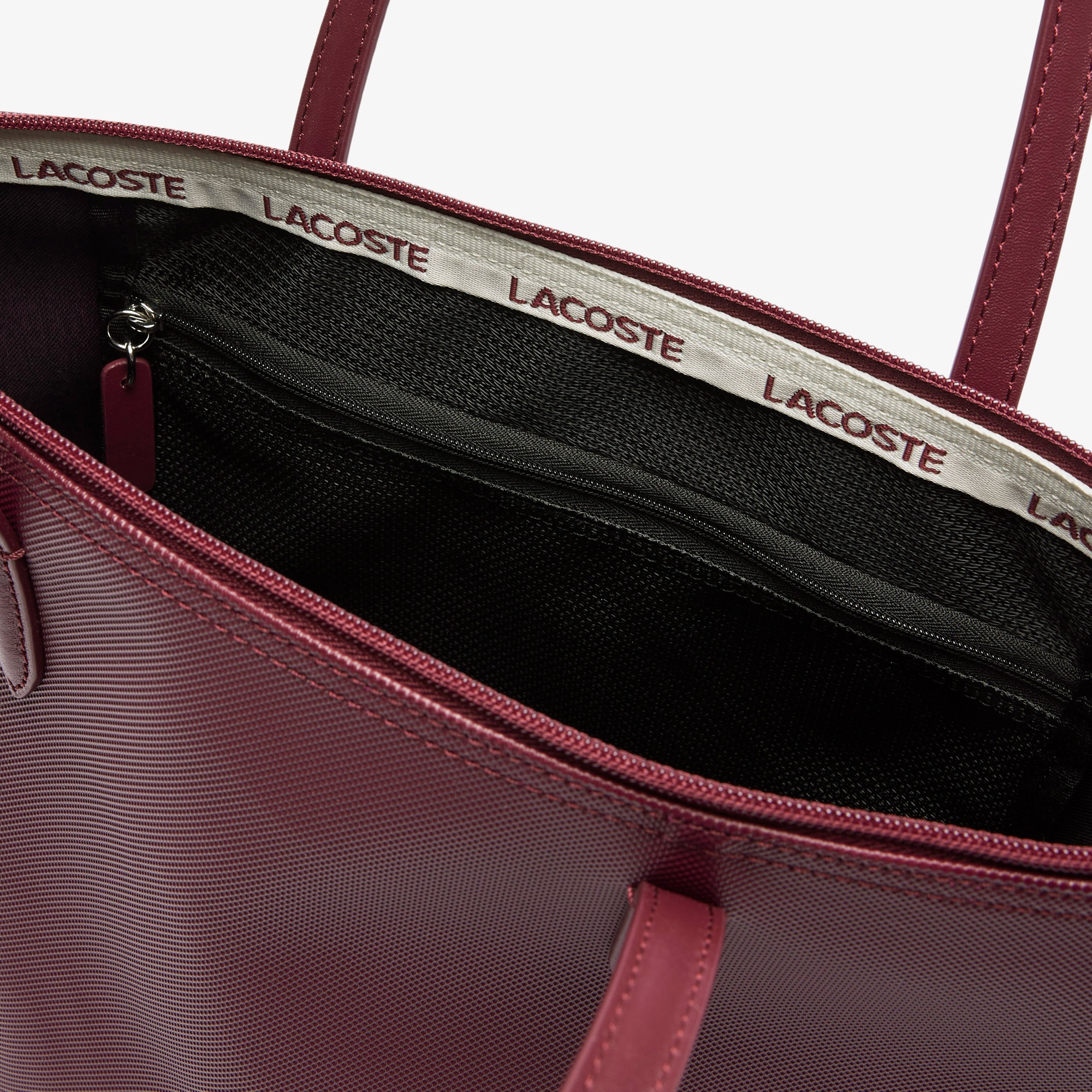 Lacoste Small L.12.12 Kadın Bordo Omuz Çantası