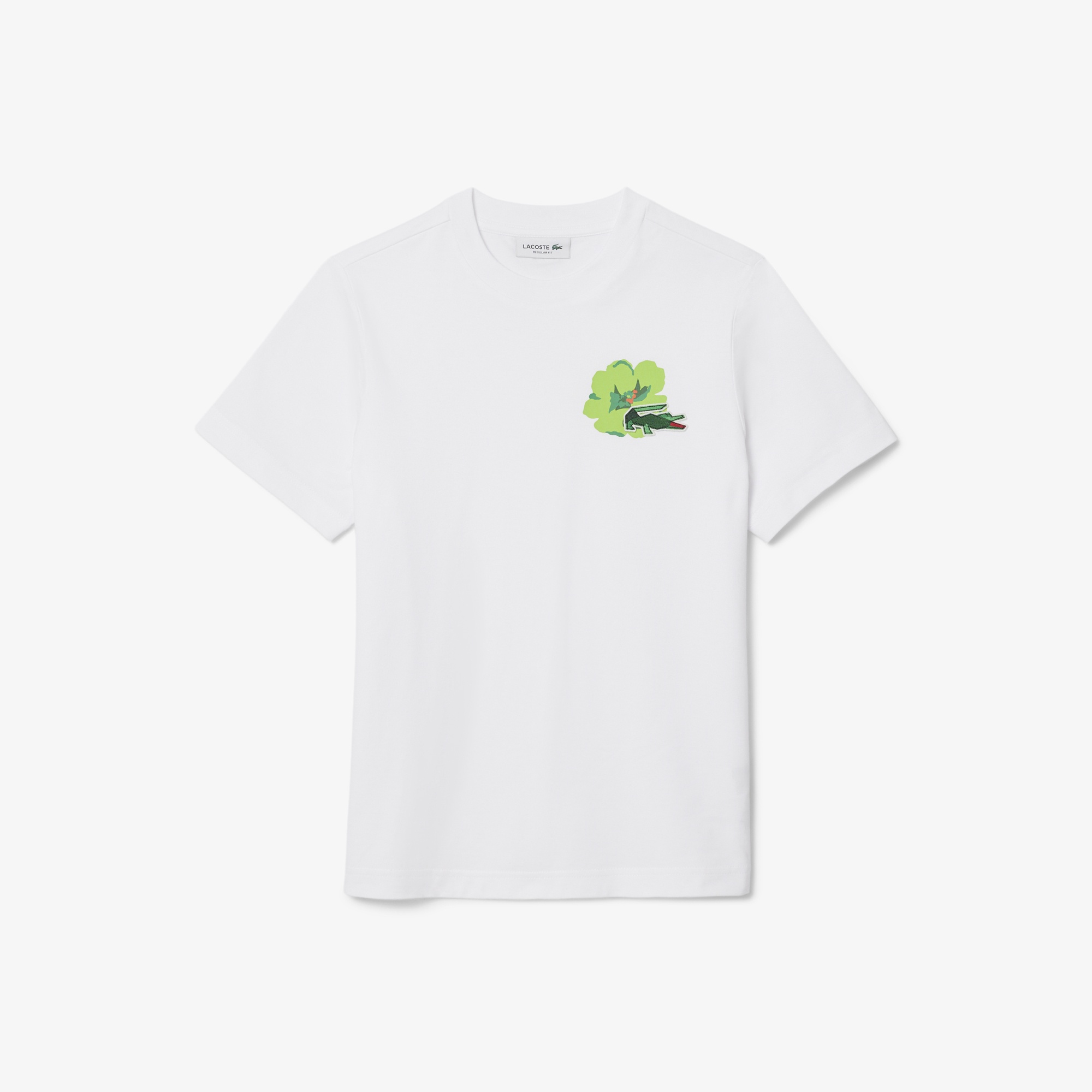 Lacoste Kadın Regular Fit Bisiklet Yaka Beyaz T-Shirt