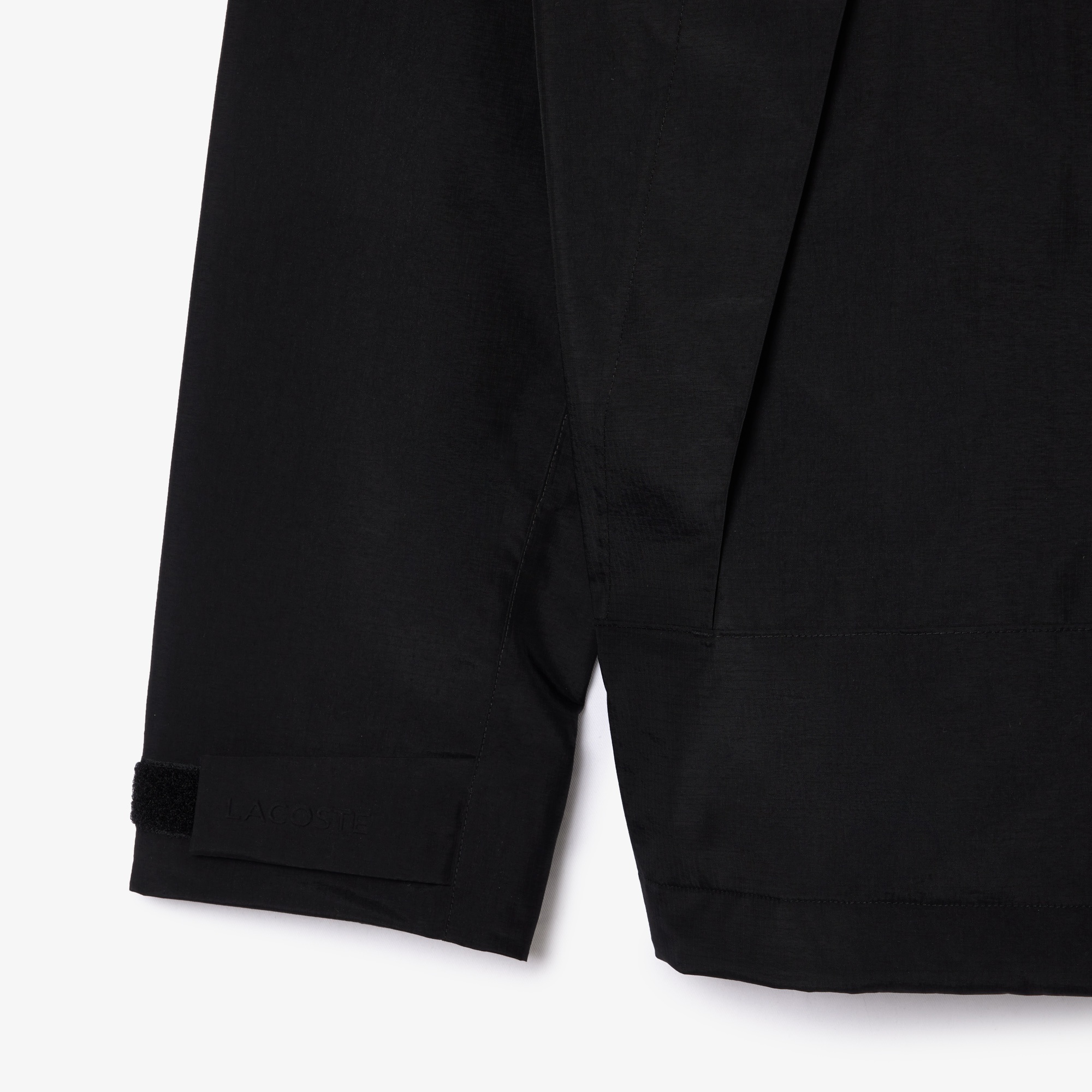 Lacoste Erkek Regular Fit Kapüşonlu Siyah Yağmurluk