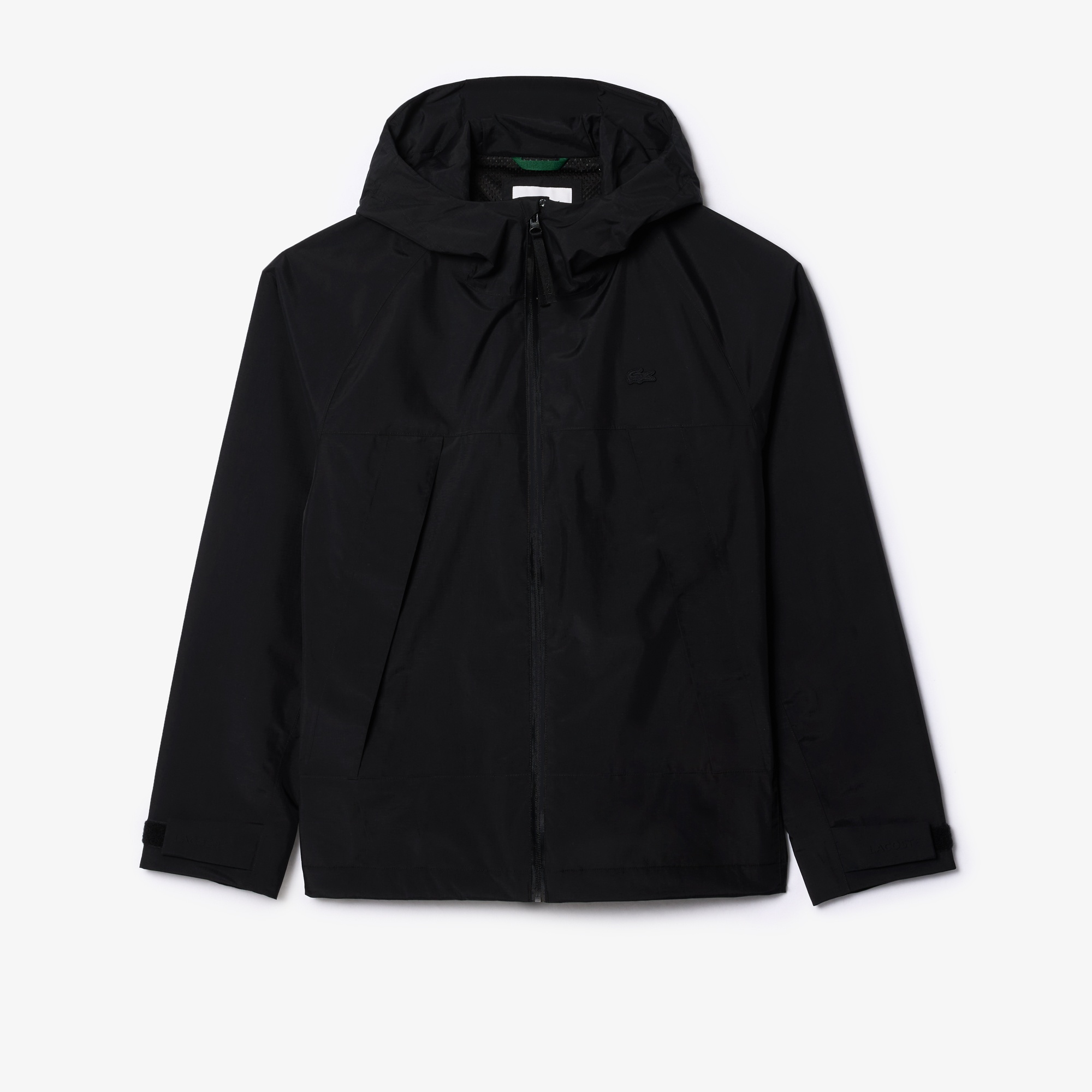 Lacoste Erkek Regular Fit Kapüşonlu Siyah Yağmurluk