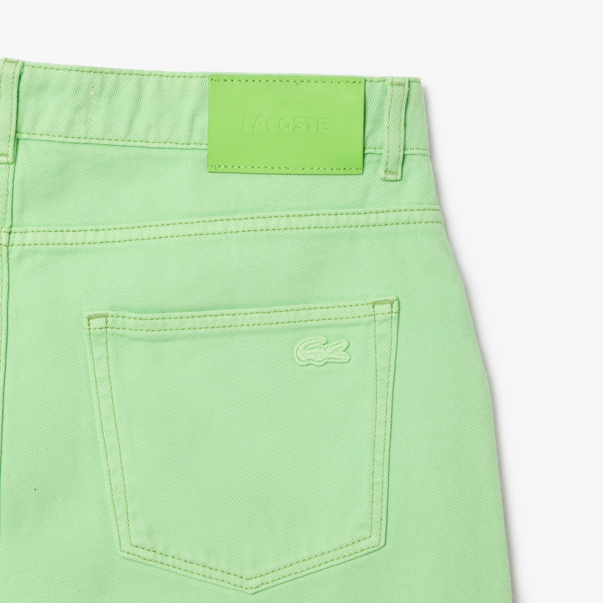 Lacoste Erkek Straight Fit Denim Yeşil Pantolon