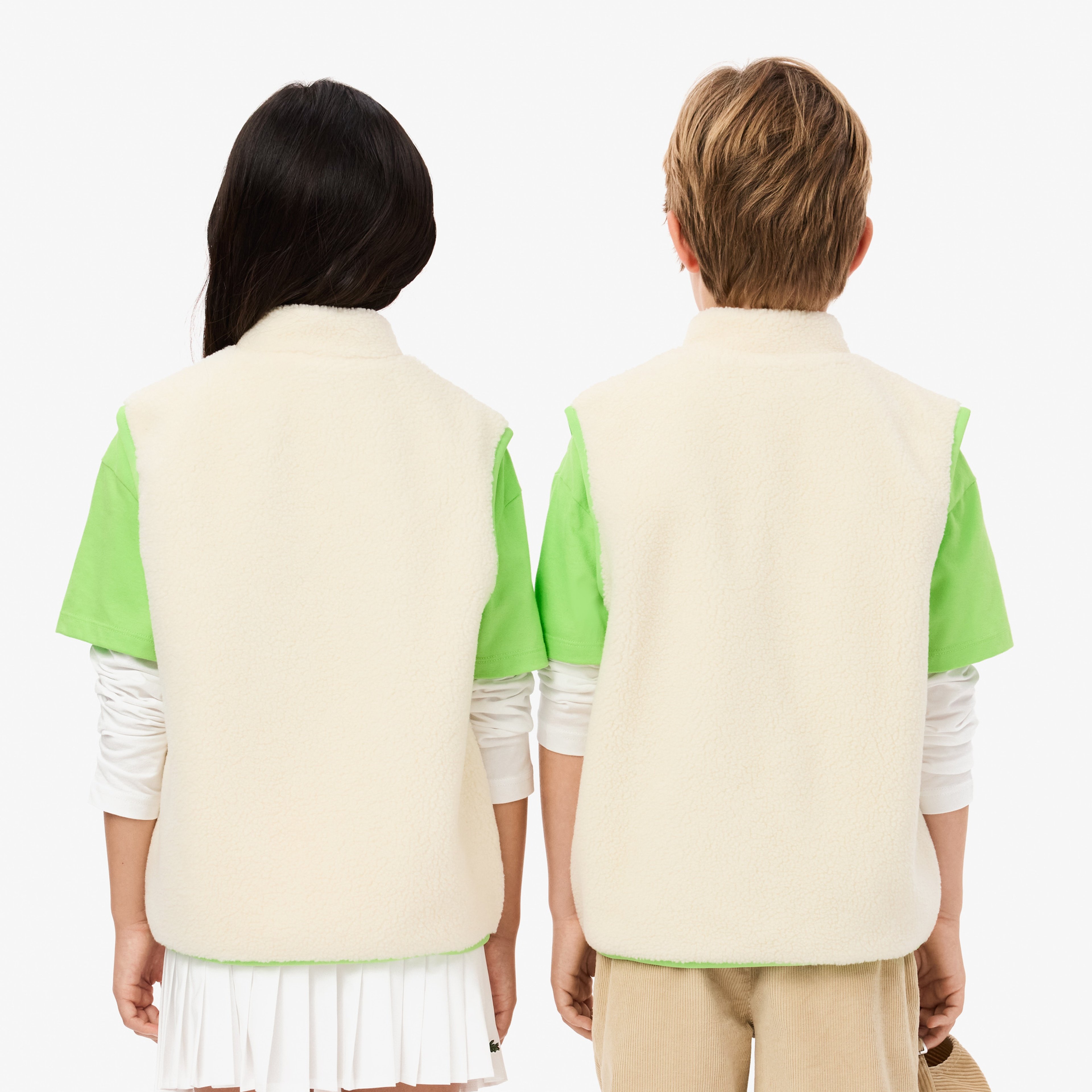 Çocuk Dik Yaka Bej Yelek