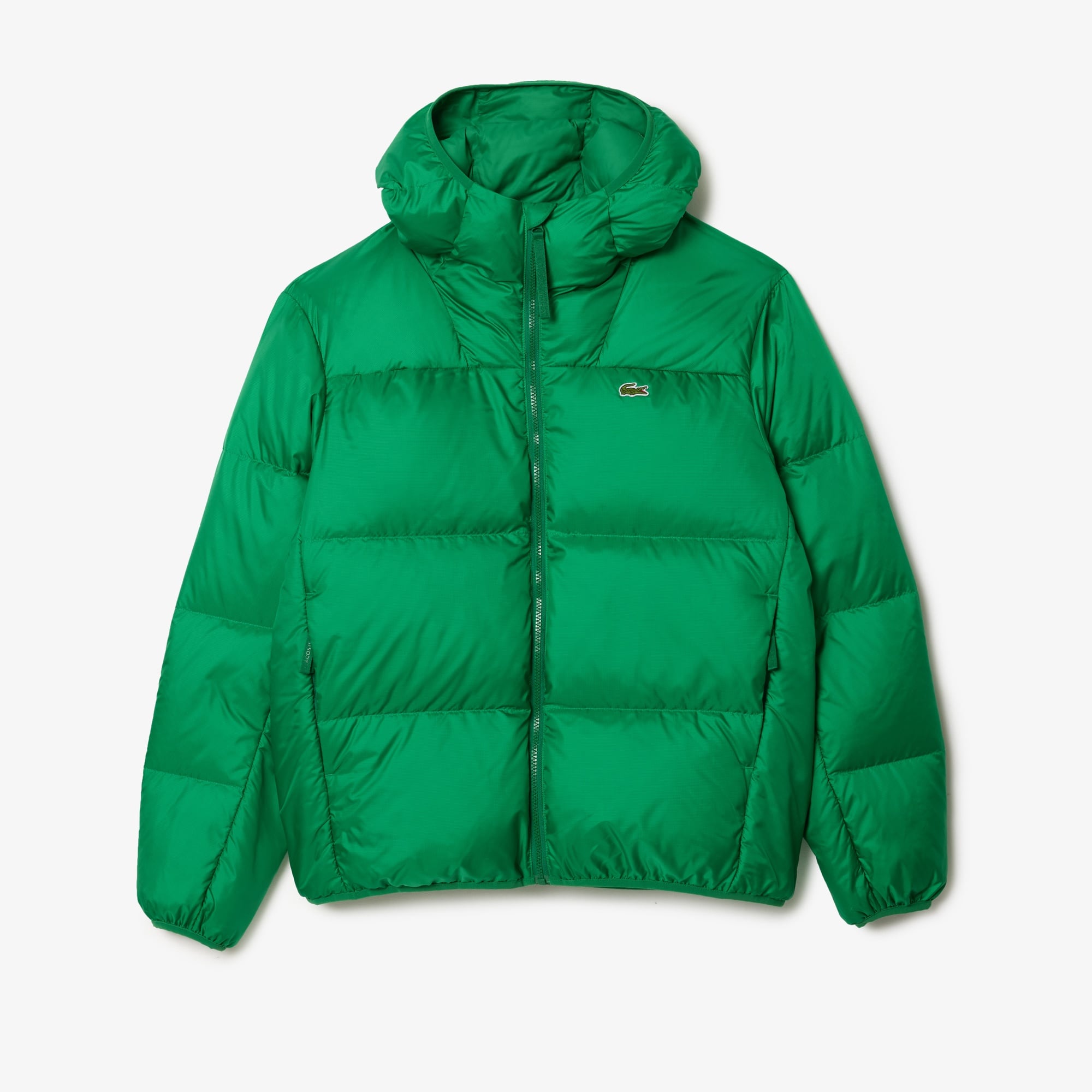 Lacoste Erkek Relaxed Fit Kapüşonlu Yeşil Şişme Mont