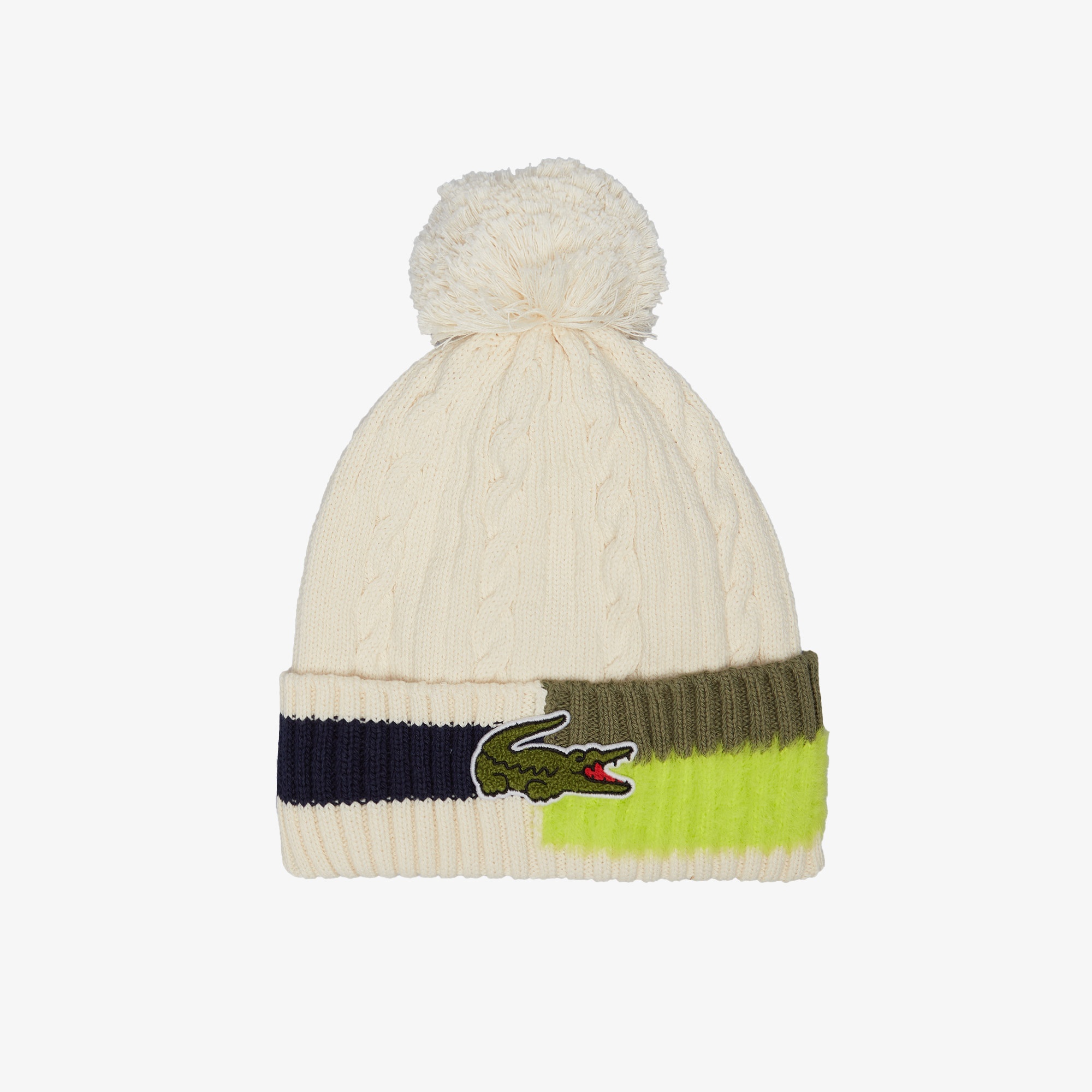 Lacoste Unisex Renk Bloklu Krem Bere