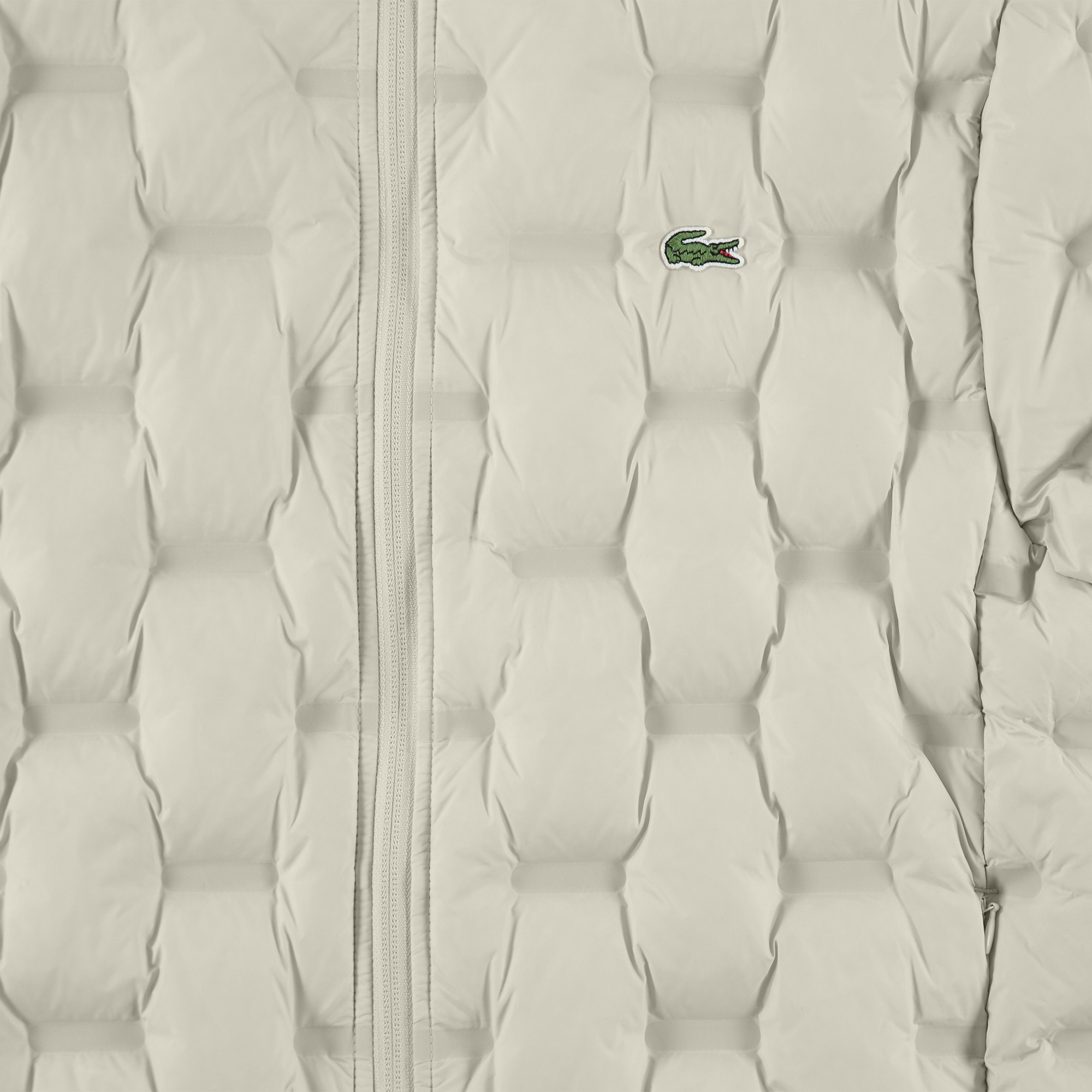 Lacoste Erkek Regular Fit Kapüşonlu Kapitone Gri Mont