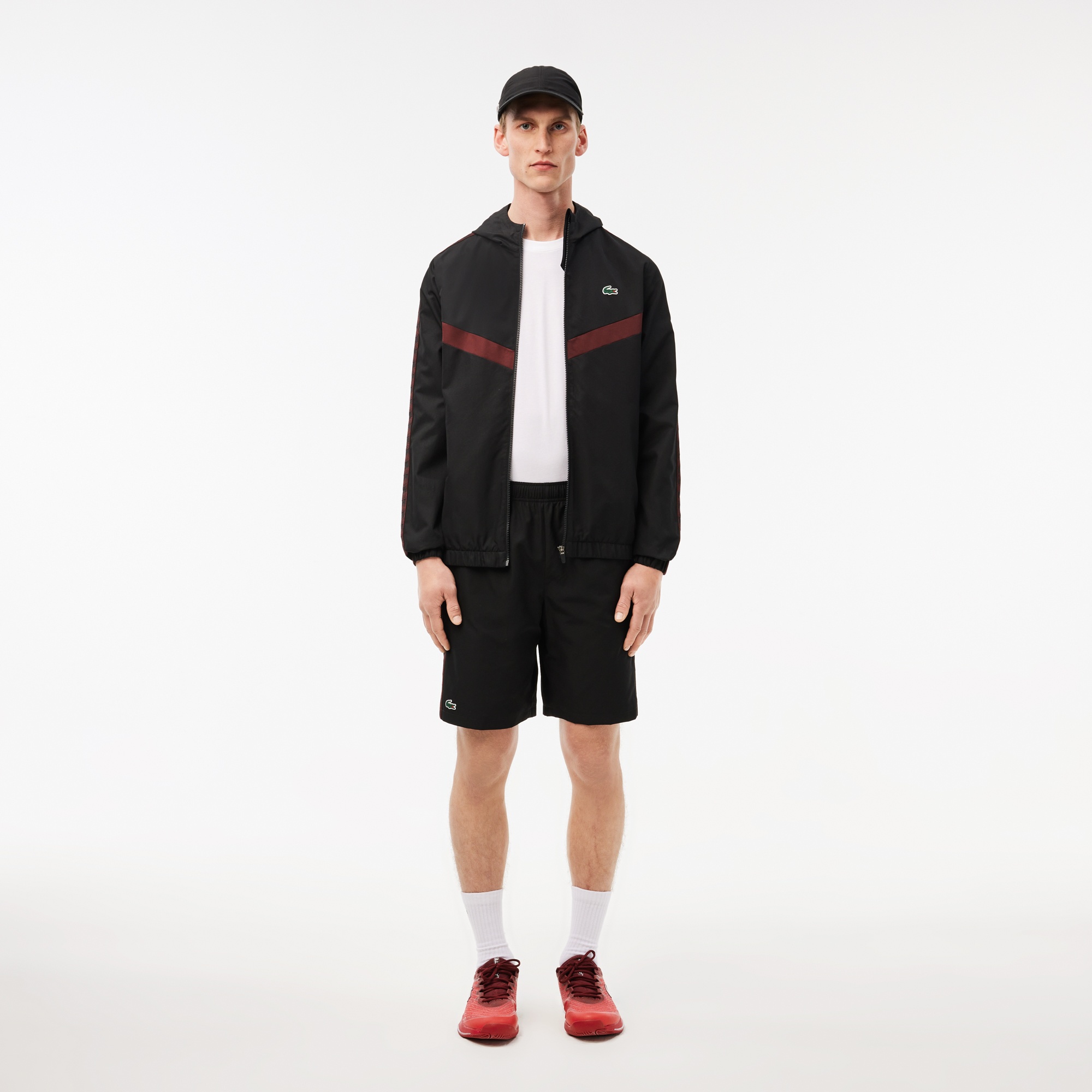 Lacoste Erkek Regular Fit Baskılı Siyah Şort