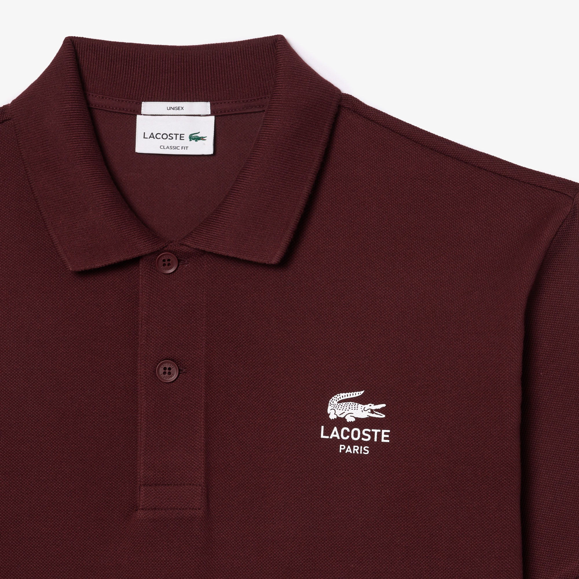 Lacoste L.12.12 Unisex Classic Fit Bordo Polo