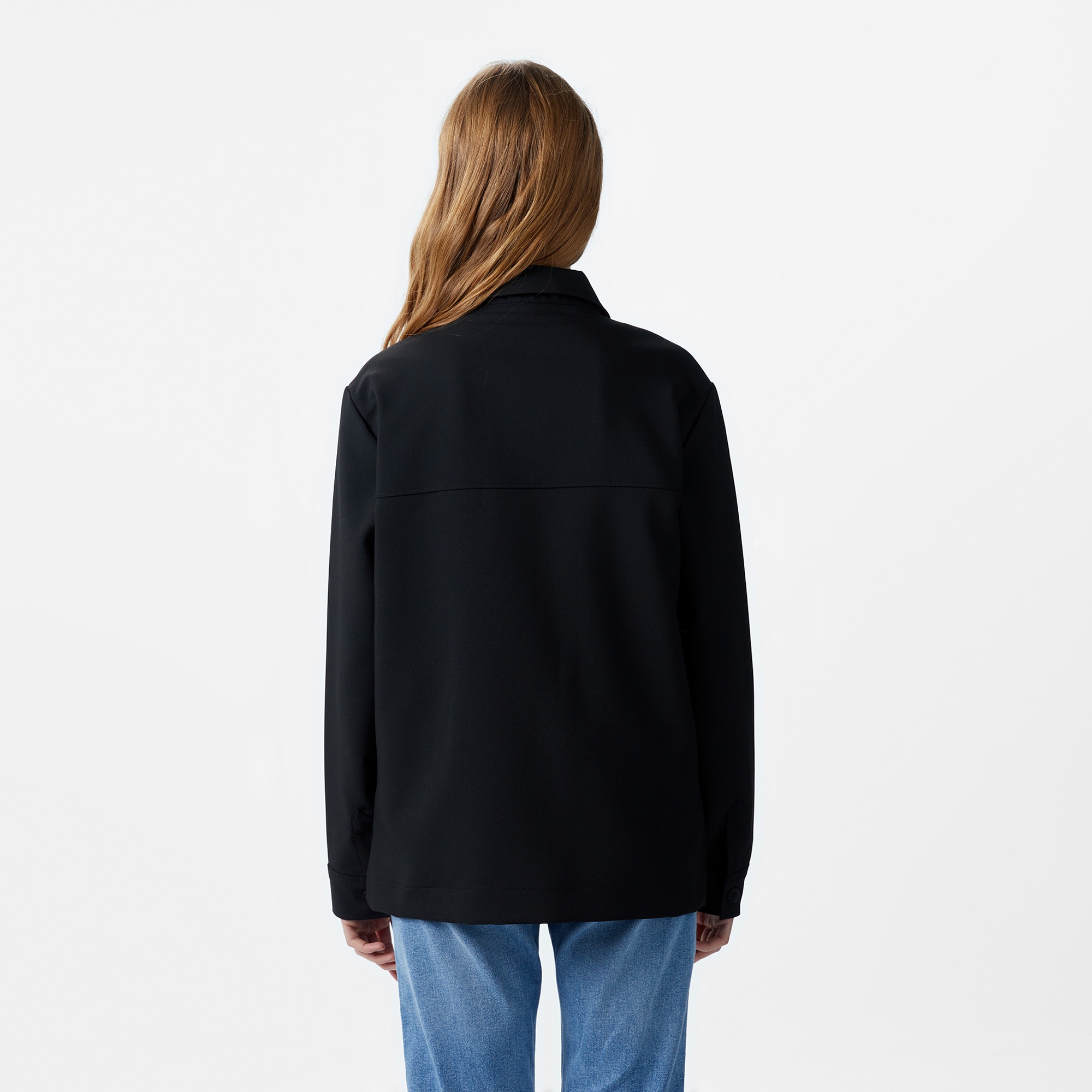 Lacoste Kadın Regular Fit Siyah Gömlek