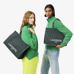 Lacoste Heritage Canvas Unisex Koyu Yeşil Omuz Çantası Yeşil