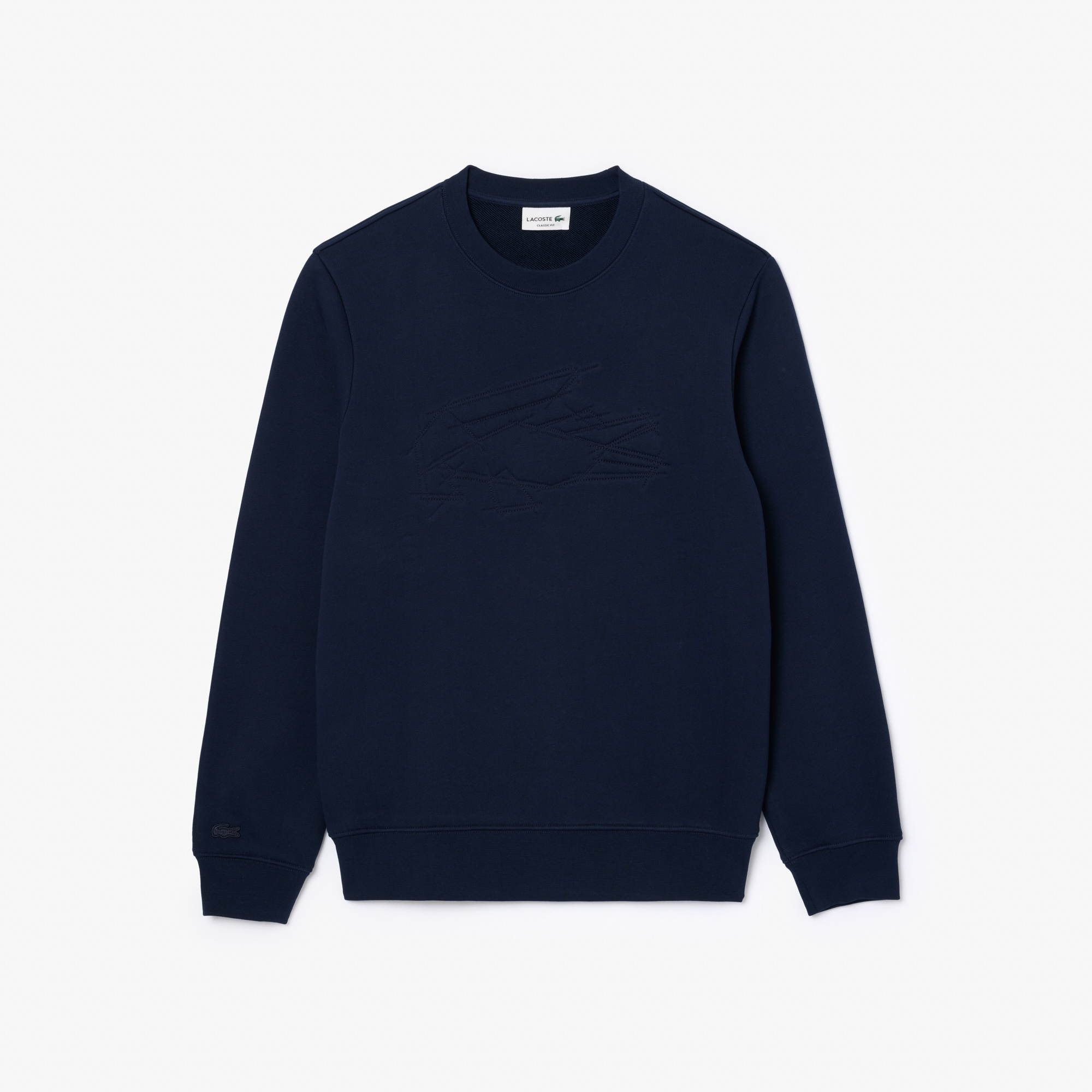 Lacoste Erkek Classic Fit Bisiklet Yaka Lacivert Sweatshirt