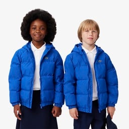 Çocuk Kapüşonlu Mavi Şişme Mont Mavi