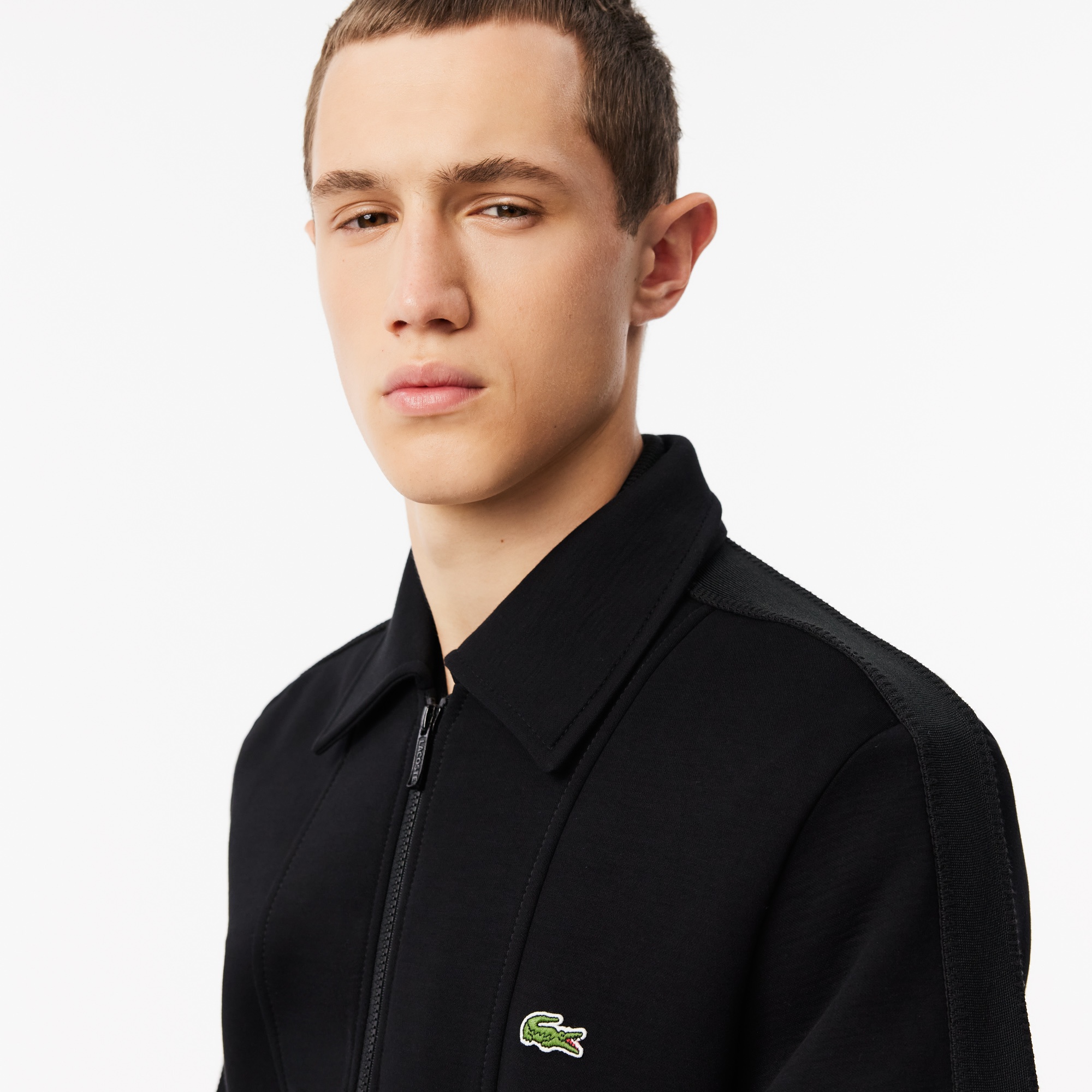 Lacoste Erkek Regular Fit Fermuarlı Siyah Sweatshirt
