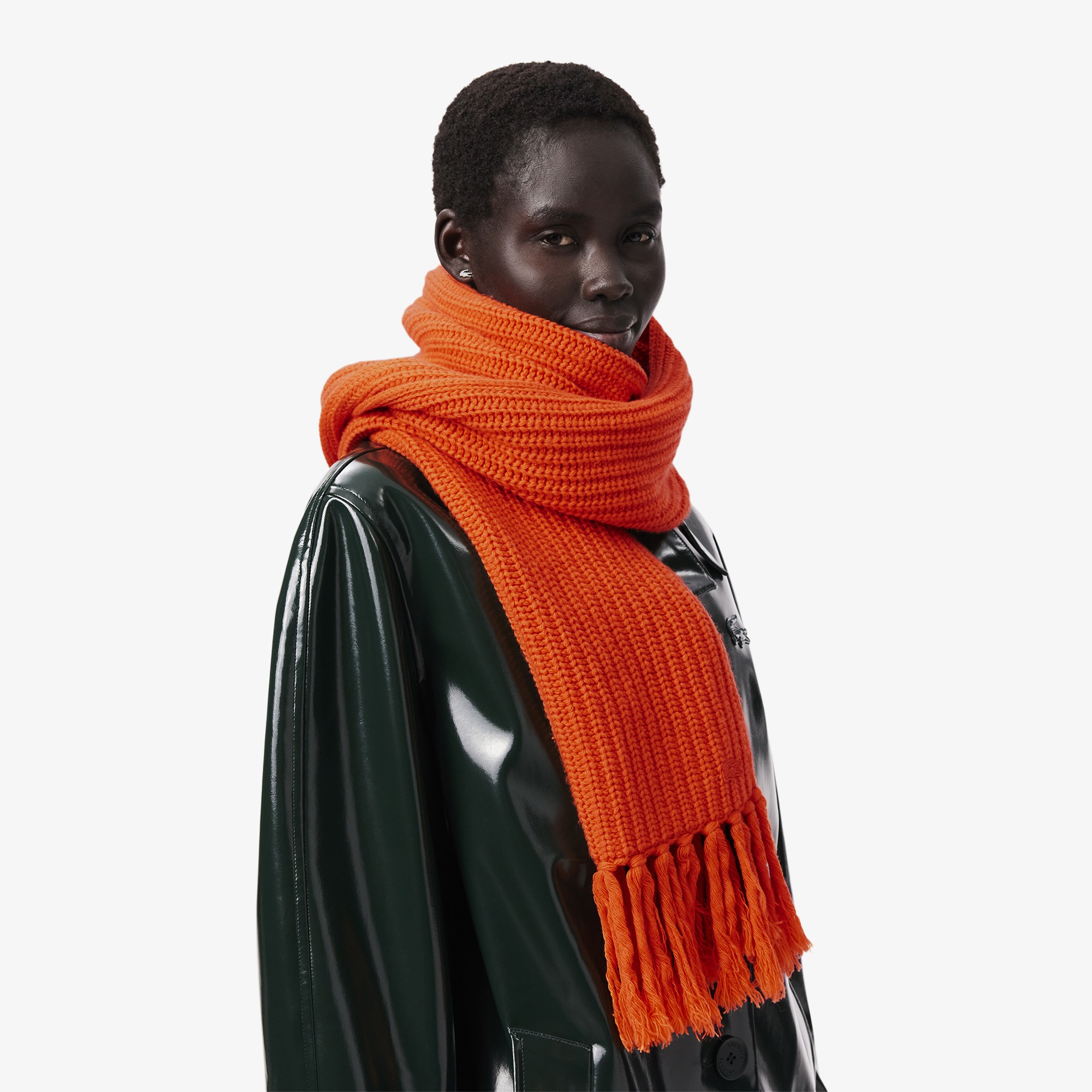 Lacoste Kadın Turuncu Yün Atkı RE2643-P40 | Lacoste