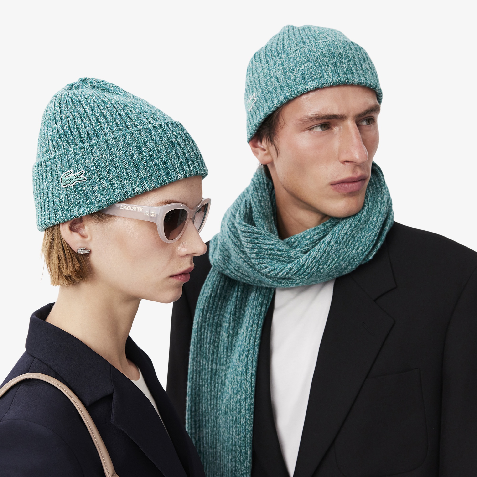 Lacoste Unisex Yün Yeşil Bere