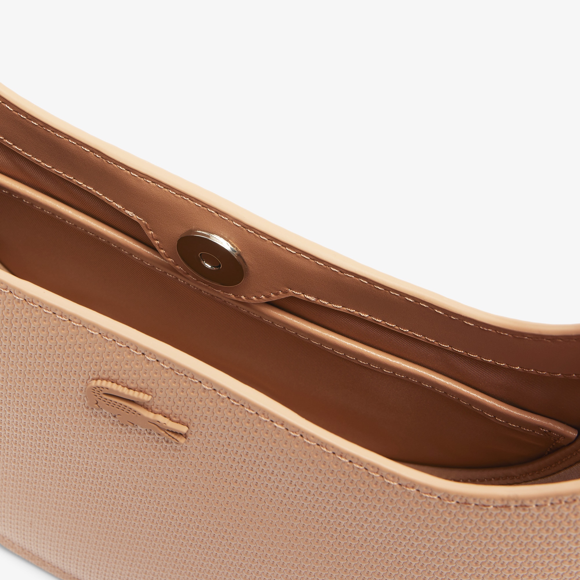 Lacoste Chantaco Kadın Deri Bej Omuz Çantası