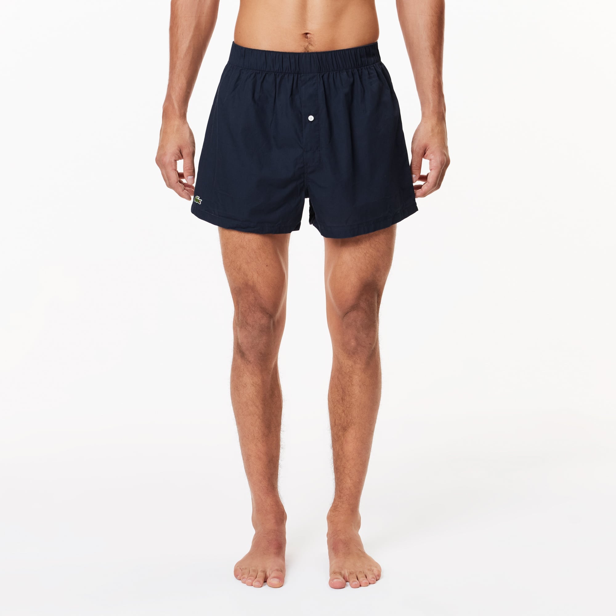 Lacoste Erkek Çizgili 3'lü Mavi Boxer