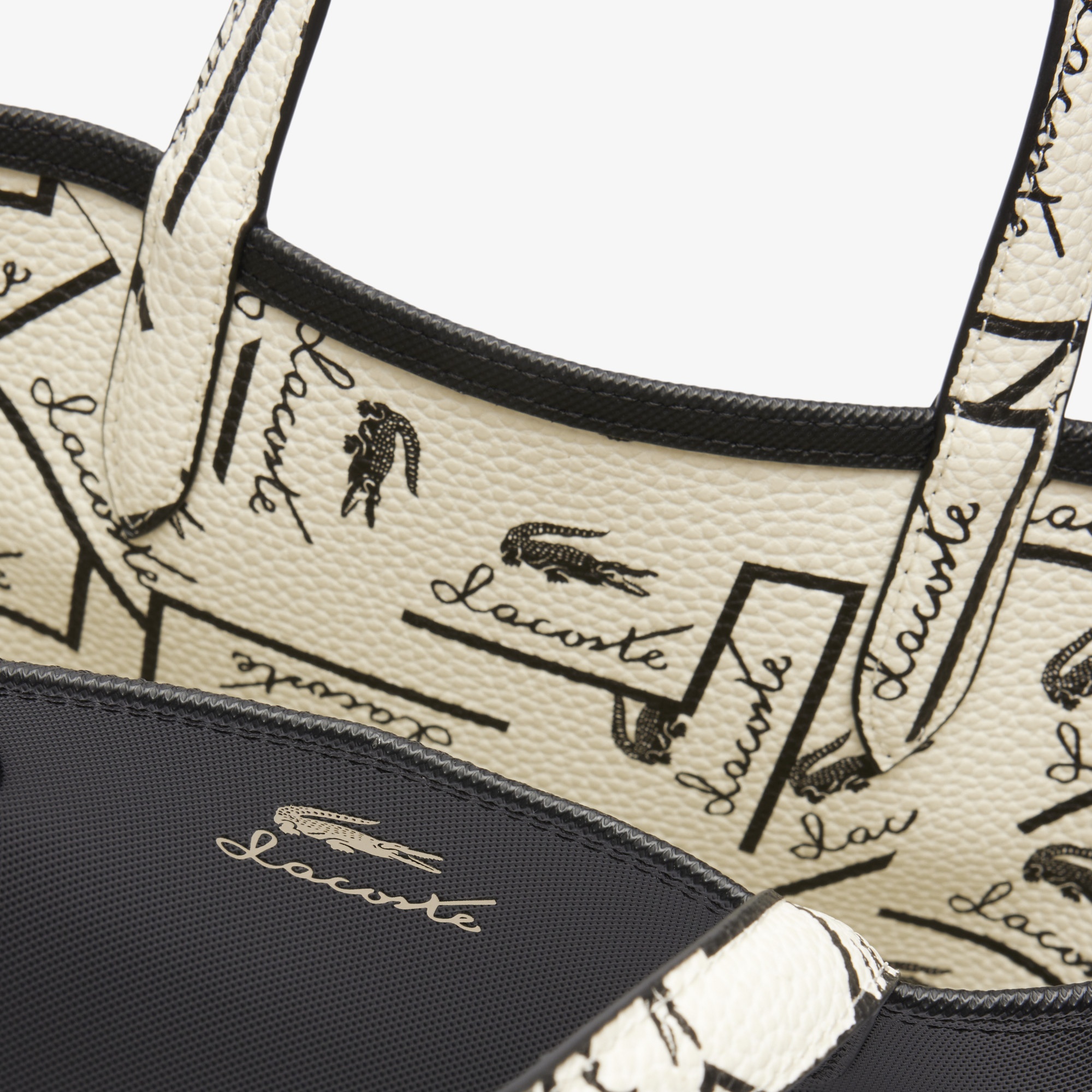 Lacoste Anna Kadın Çift Taraflı Siyah Omuz Çantası