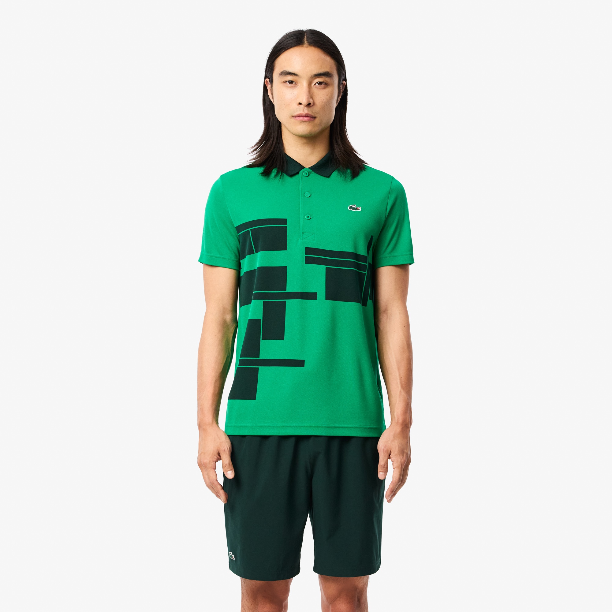 Lacoste x Novak Djokovic Erkek Koyu Yeşil Şort