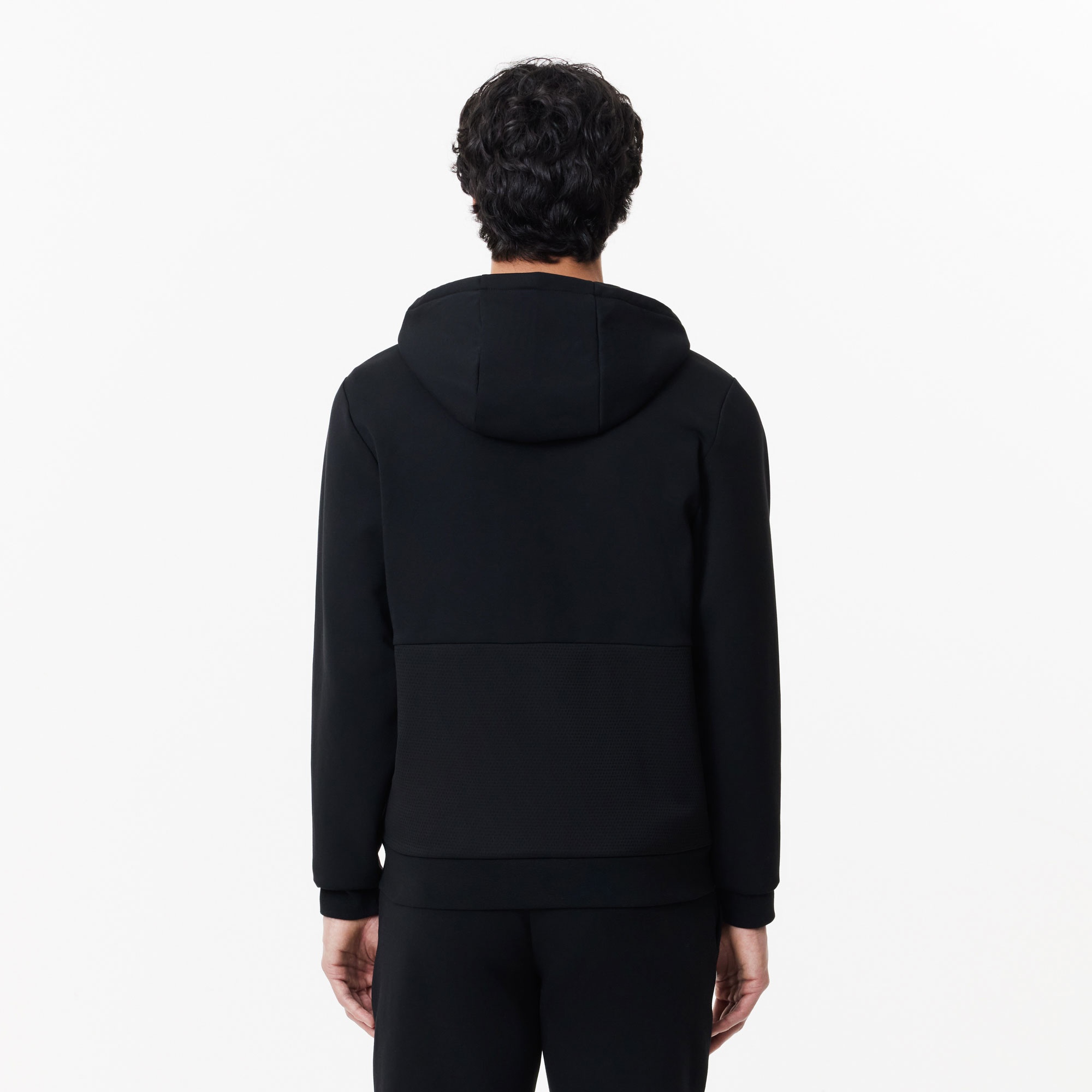 Lacoste Erkek Classic Fit Kapüşonlu Siyah Sweatshirt