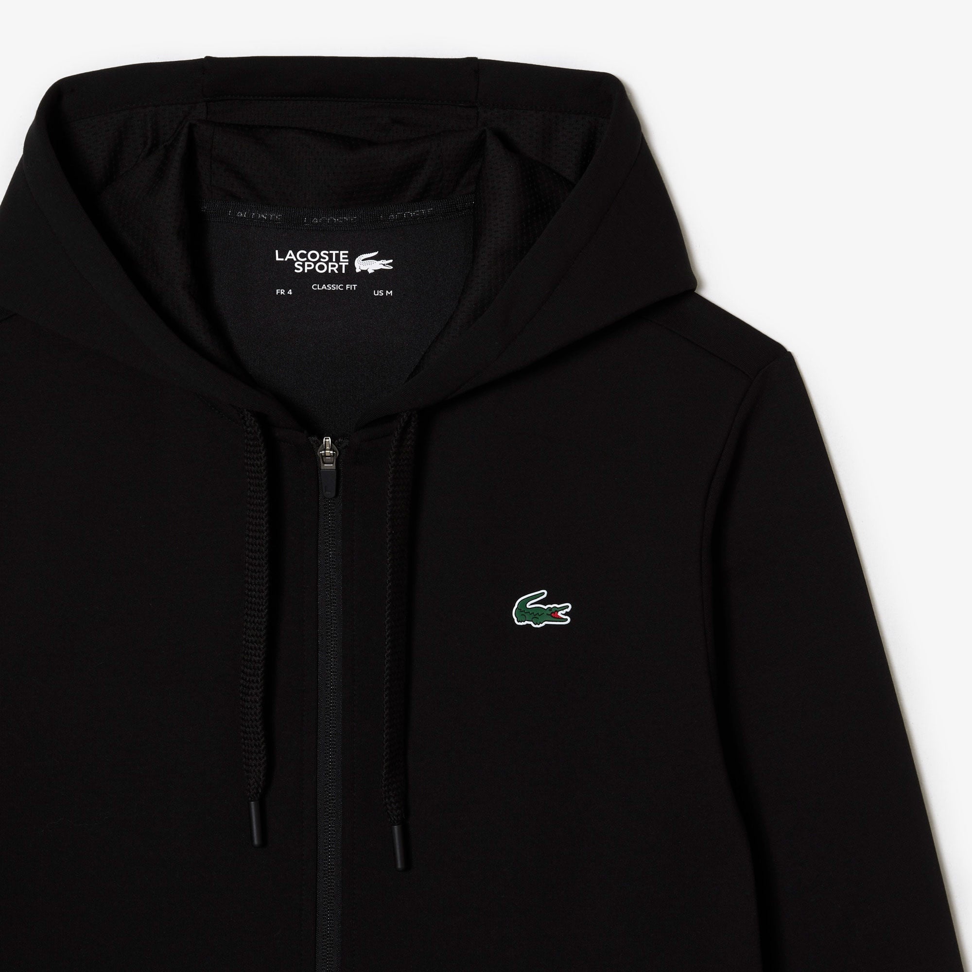 Lacoste Erkek Classic Fit Kapüşonlu Siyah Sweatshirt