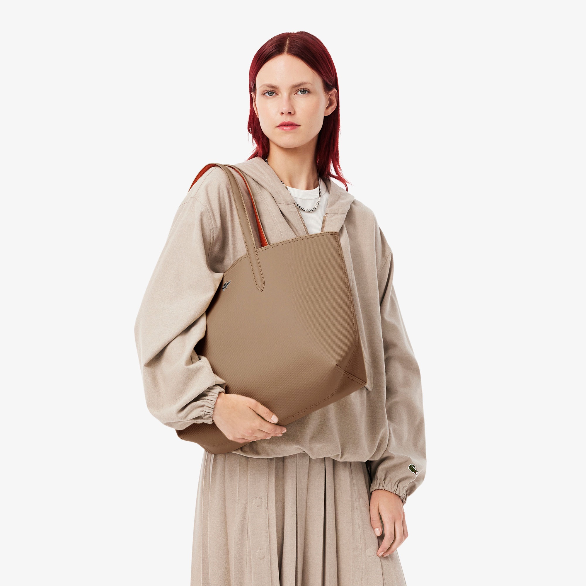 Lacoste Anna Kadın Çift Taraflı Bej Omuz Çantası