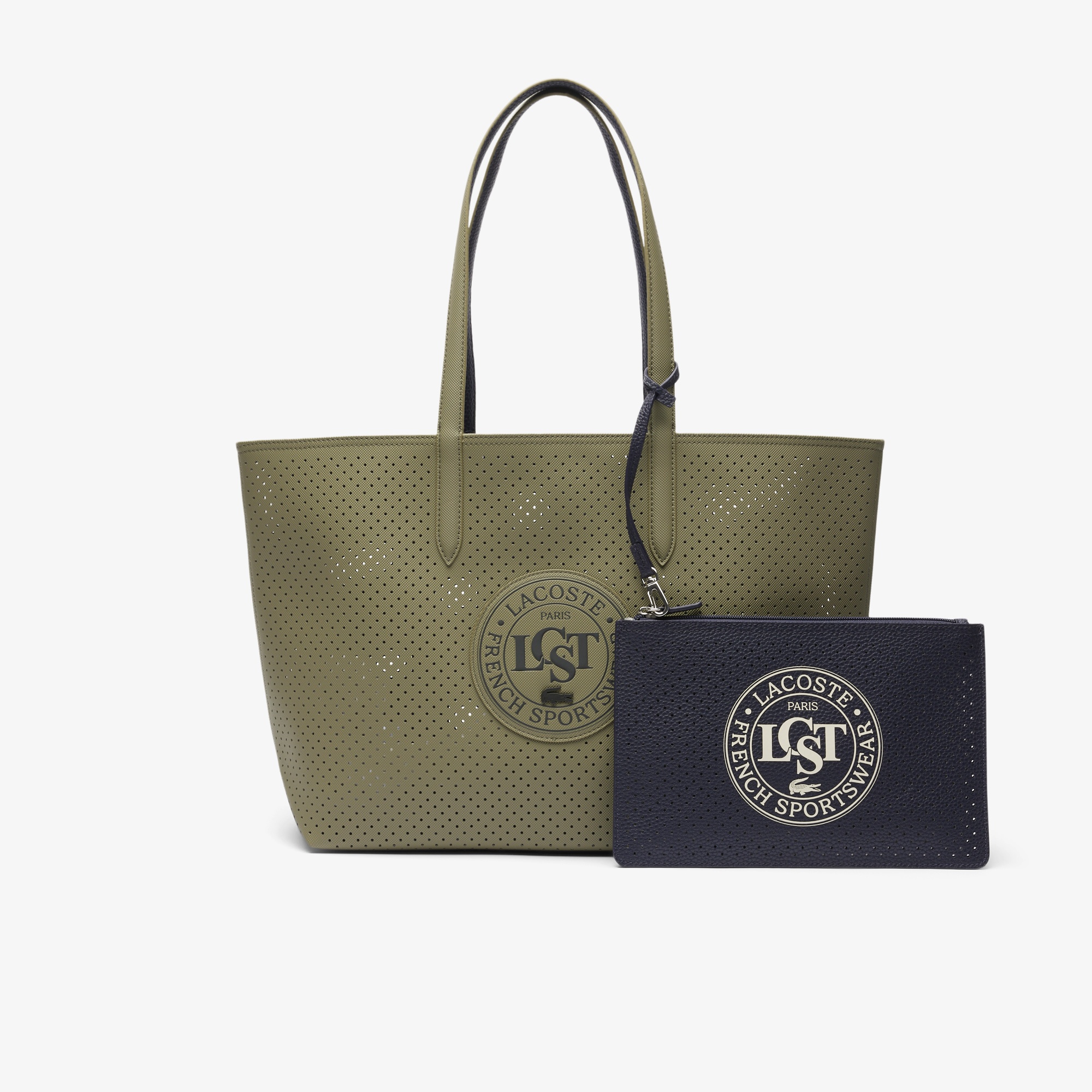 Lacoste Anna Kadın Çift Taraflı Haki Omuz Çantası