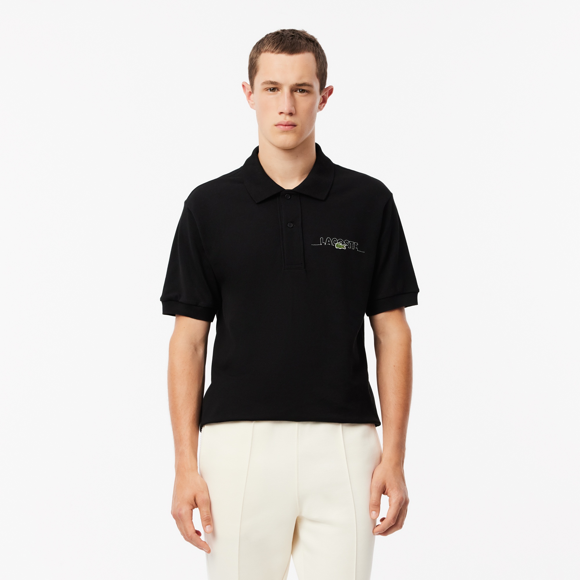 Lacoste Erkek Classic Fit Siyah Polo