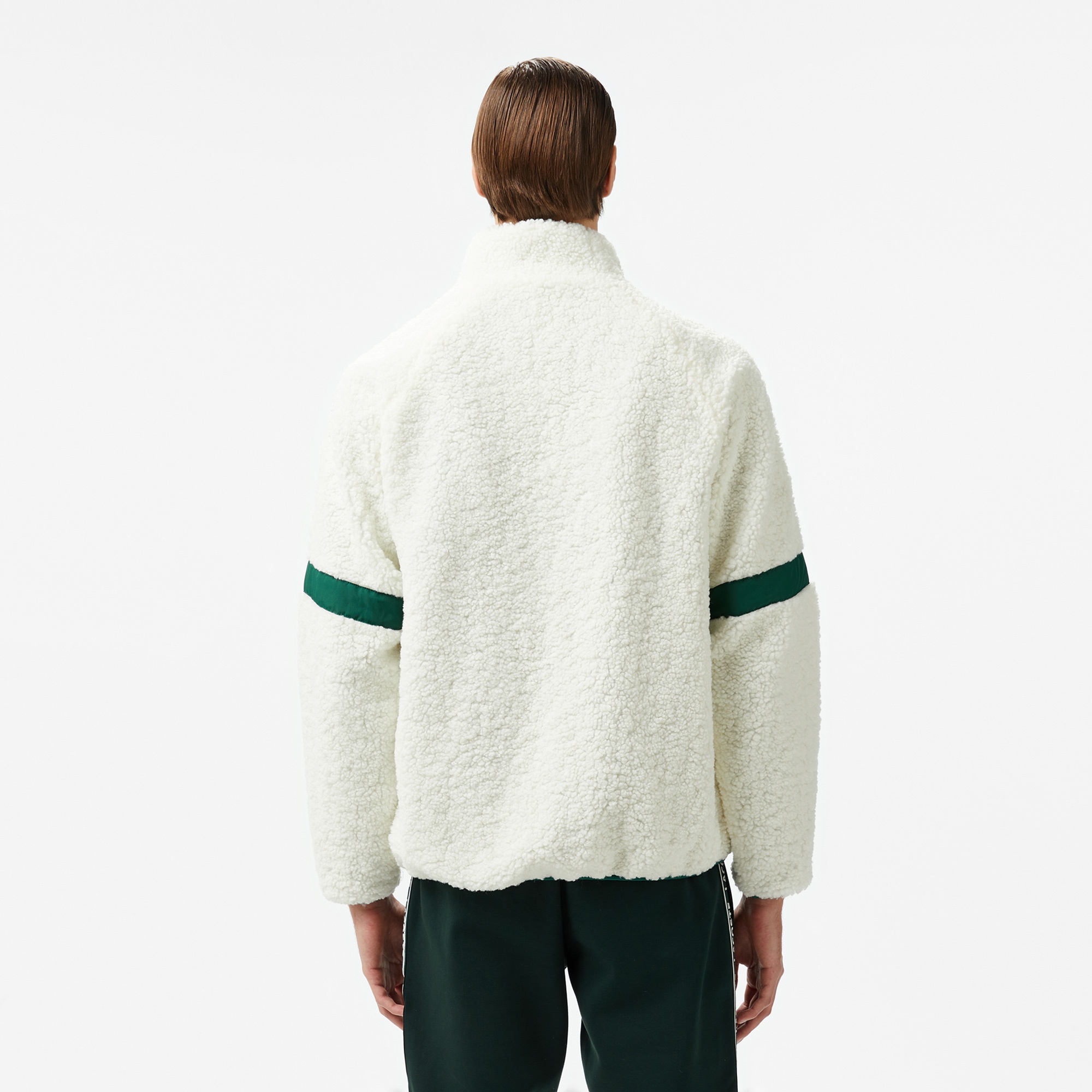 Lacoste Erkek Renk Bloklu Beyaz Ceket