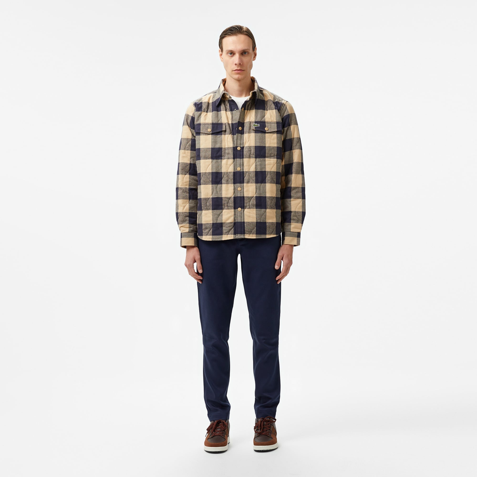 Lacoste Erkek Straight Fit Chino Lacivert Pantolon