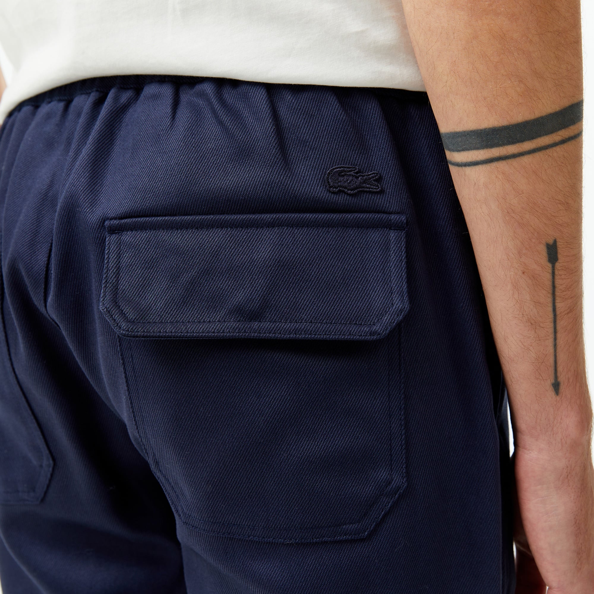 Lacoste Erkek Straight Fit Chino Lacivert Pantolon