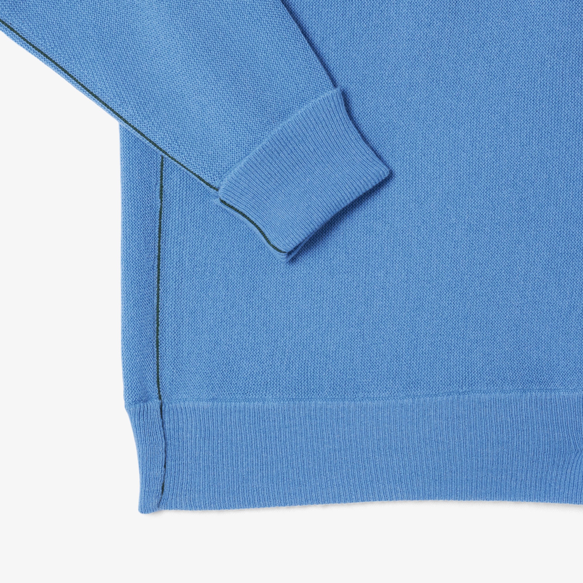 Lacoste Erkek Relaxed Fit Polo Yaka Yün Mavi Triko