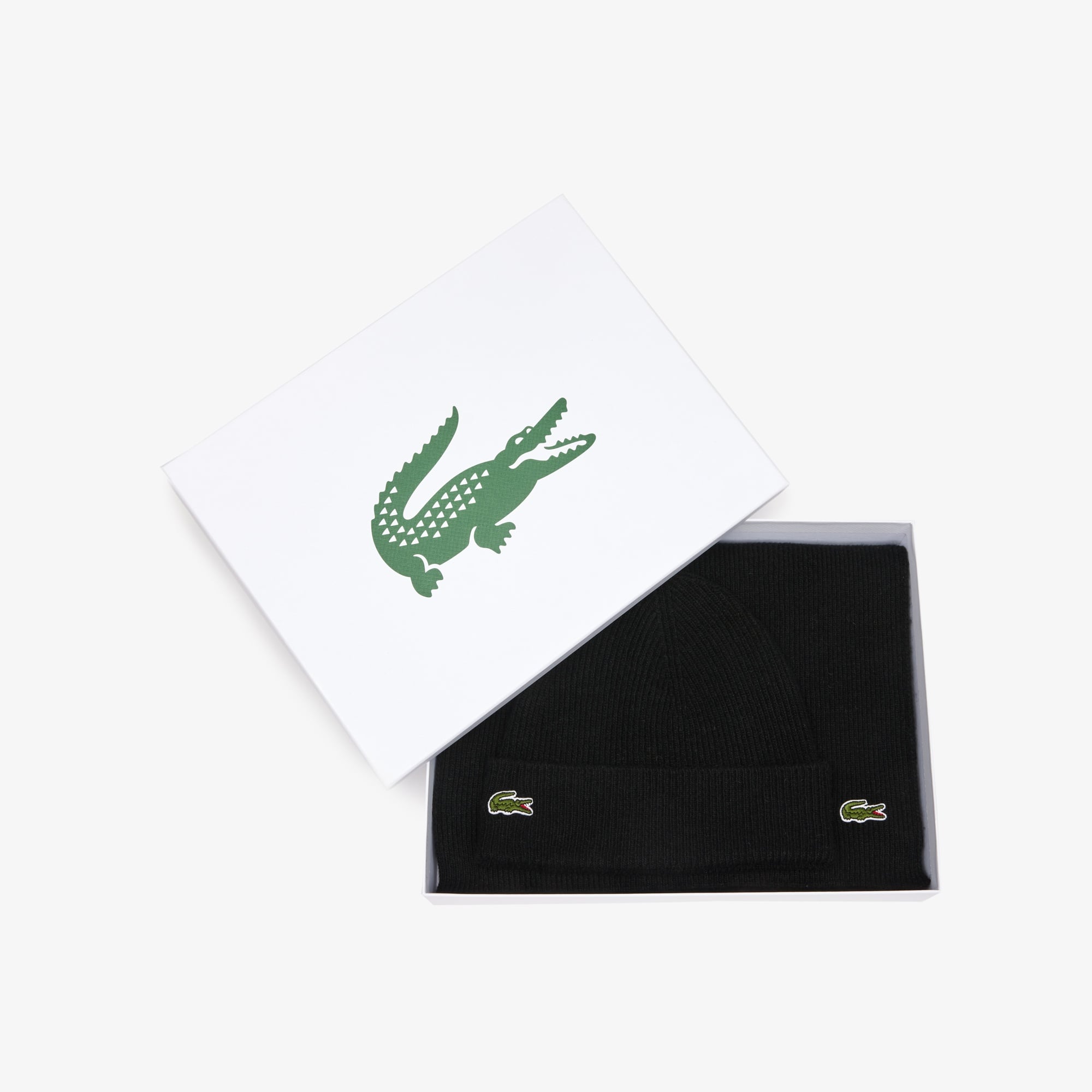 Unisex Siyah Atkı Bere Seti