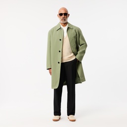 Lacoste Erkek Relaxed Fit V Yaka Yün Krem Hırka Krem