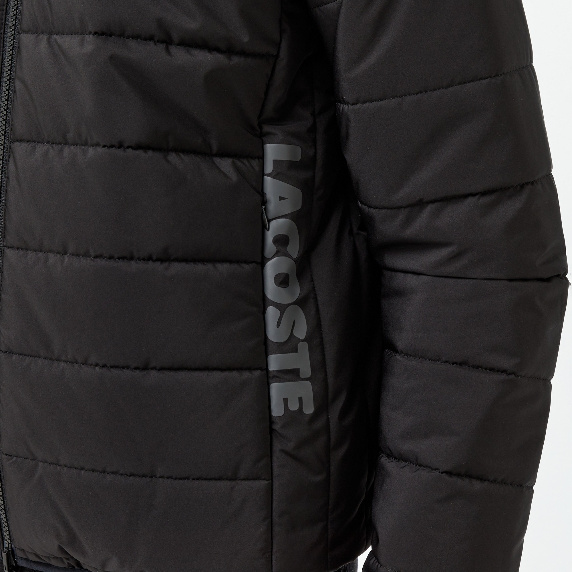 Lacoste Erkek Regular Fit Dik Yaka Çift Taraflı Siyah Mont