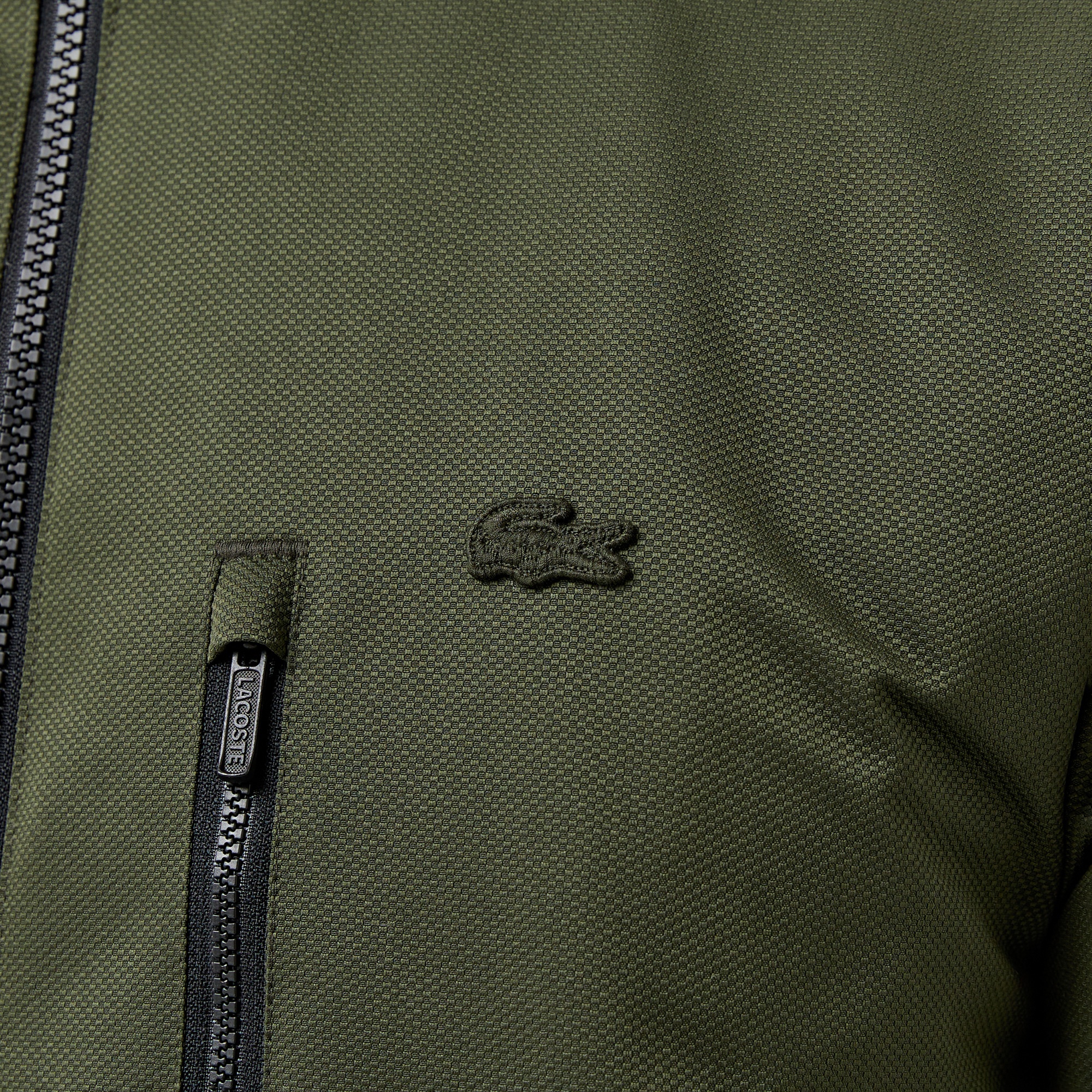 Lacoste Erkek Regular Fit Dik Yaka Çift Taraflı Siyah Mont