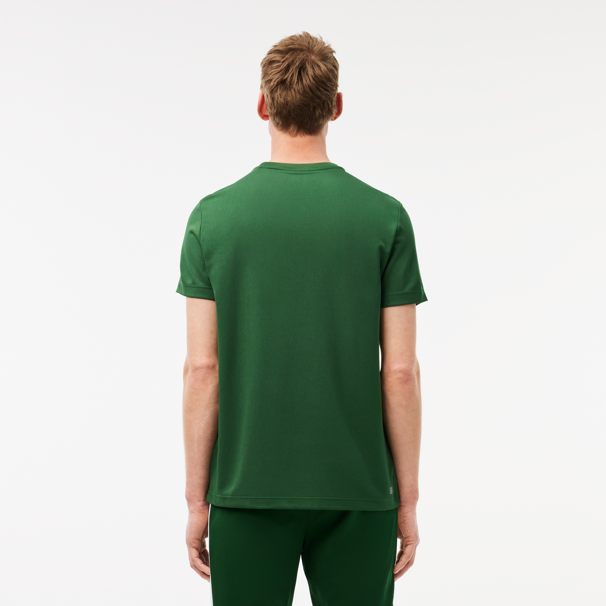Lacoste Erkek Relaxed Fit Bisiklet Yaka Baskılı Yeşil T-Shirt
