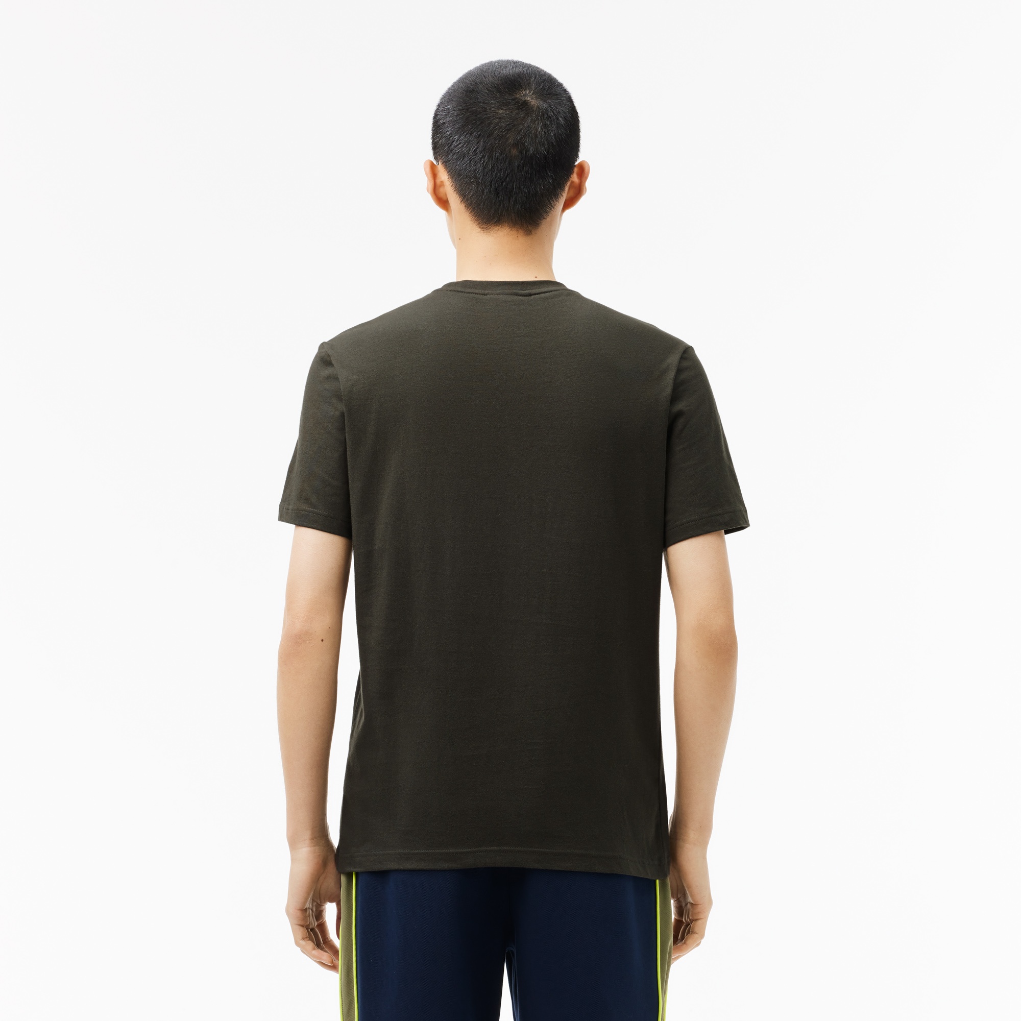 Lacoste Erkek Regular Fit Bisiklet Yaka Yeşil T-Shirt