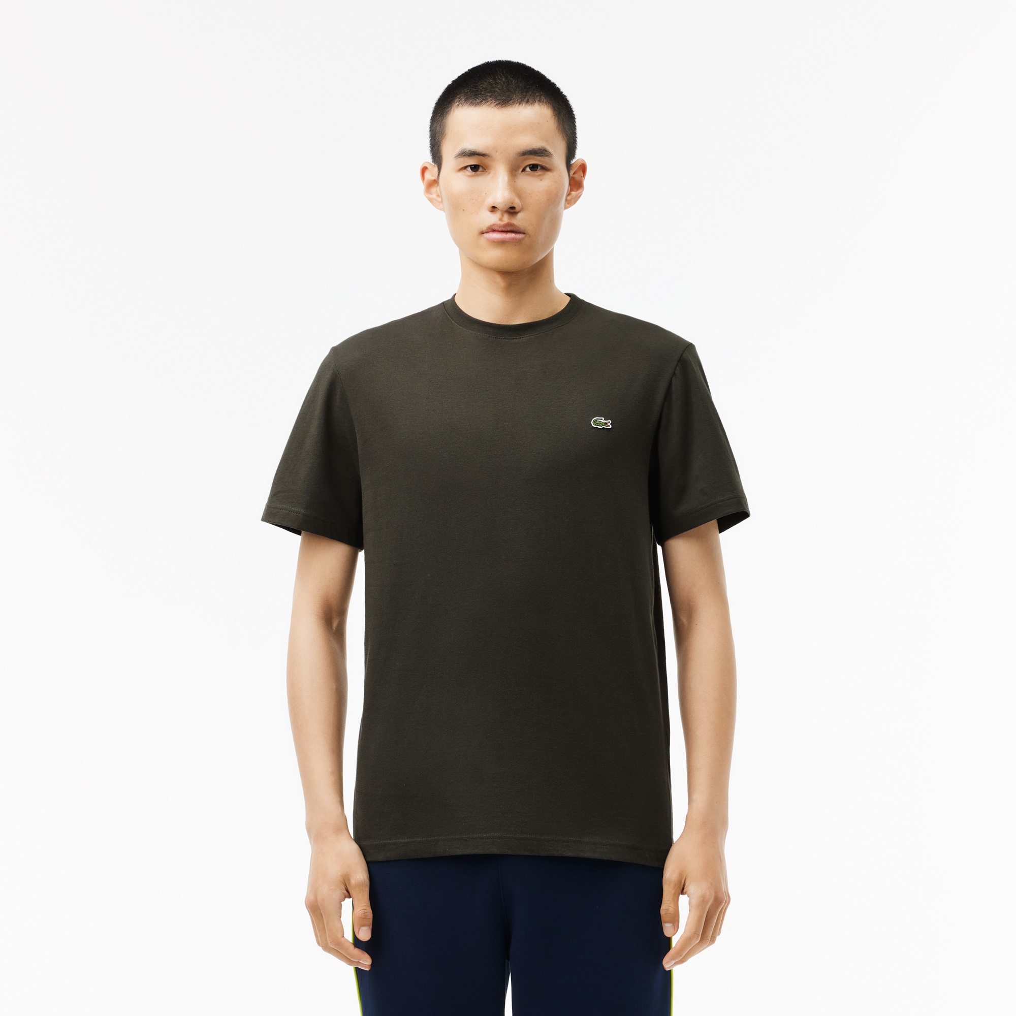 Lacoste Erkek Regular Fit Bisiklet Yaka Yeşil T-Shirt