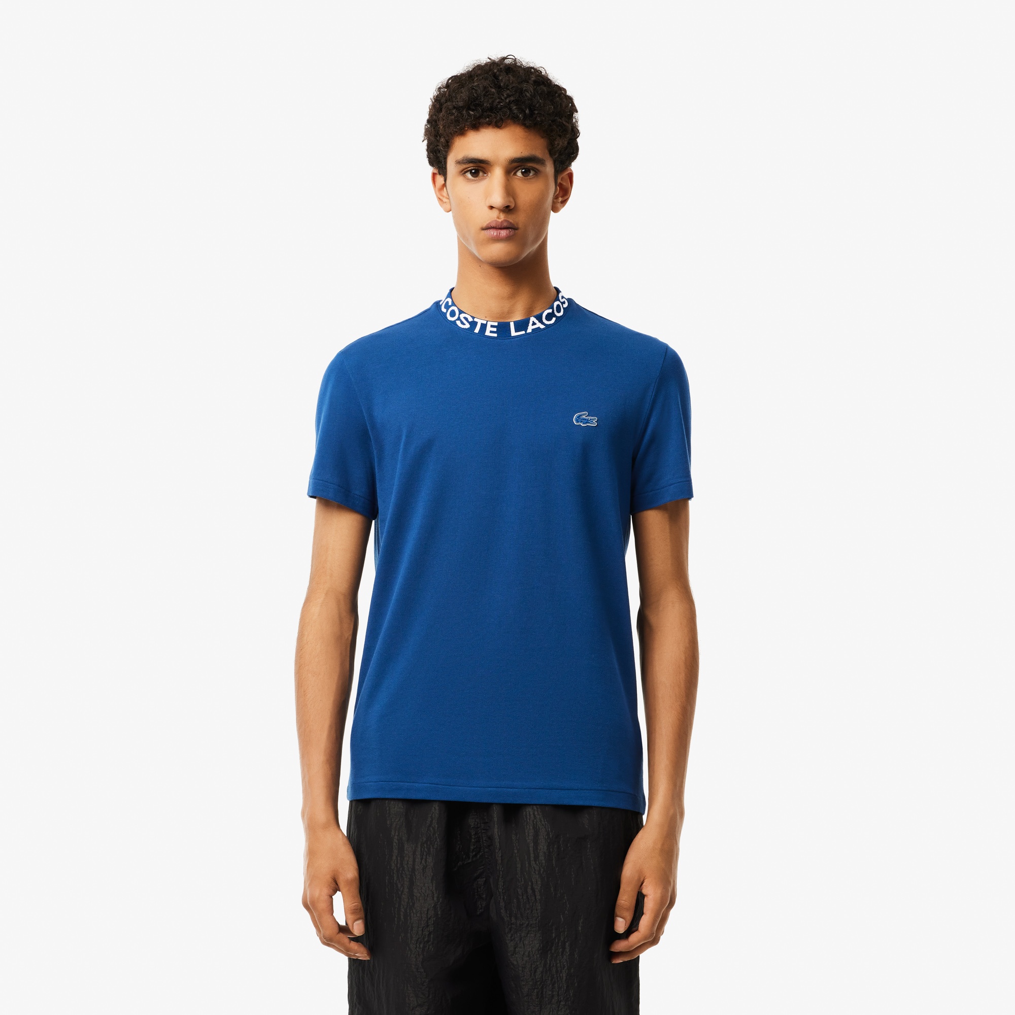 Lacoste Active Erkek Regular Fit Bisiklet Yaka Mavi T-Shirt