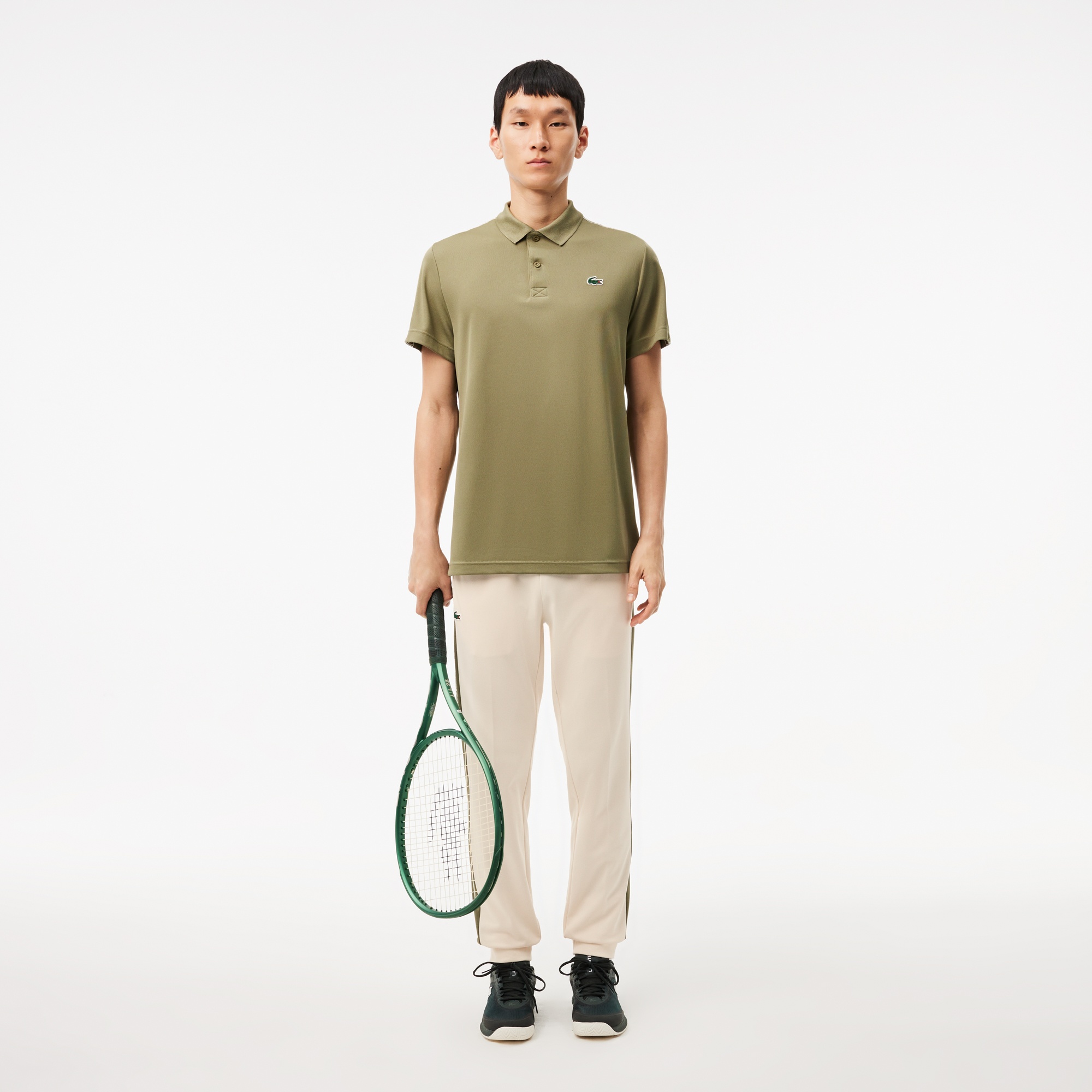 Lacoste Erkek Regular Fit Baskılı Krem Eşofman Altı