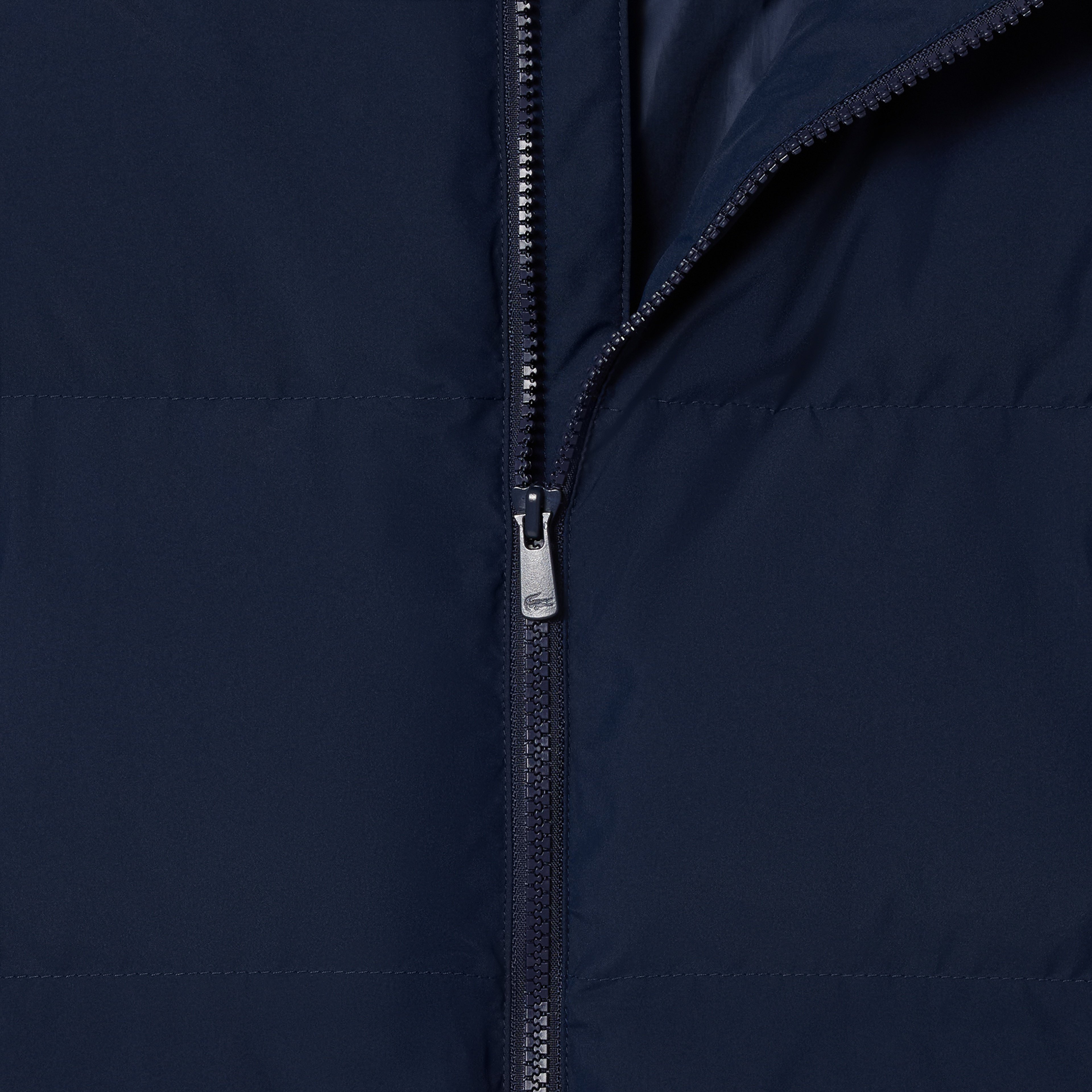 Çocuk Kapüşonlu Lacivert Şişme Mont